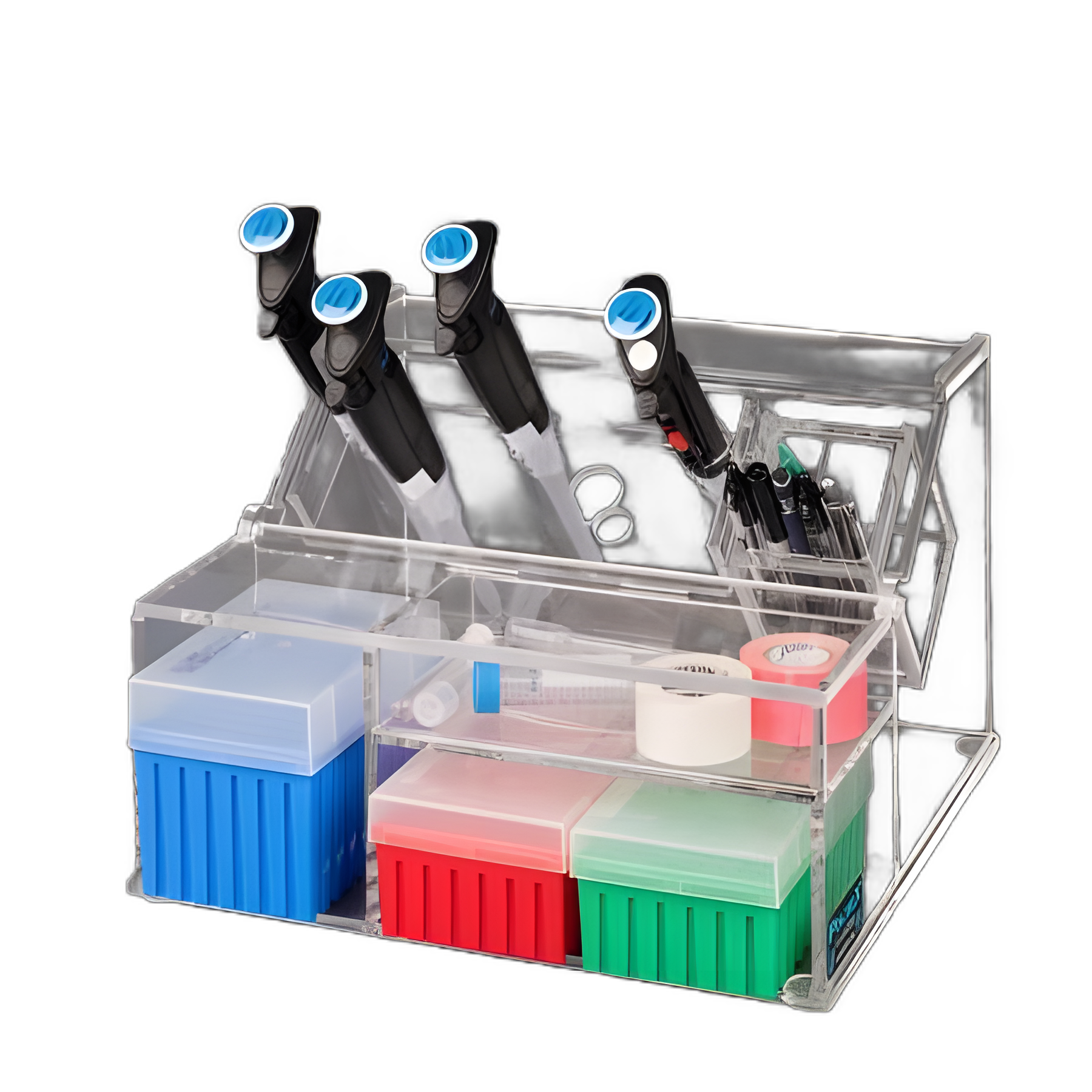 Acrylic Serological Pipette Storage Bin by Poltex