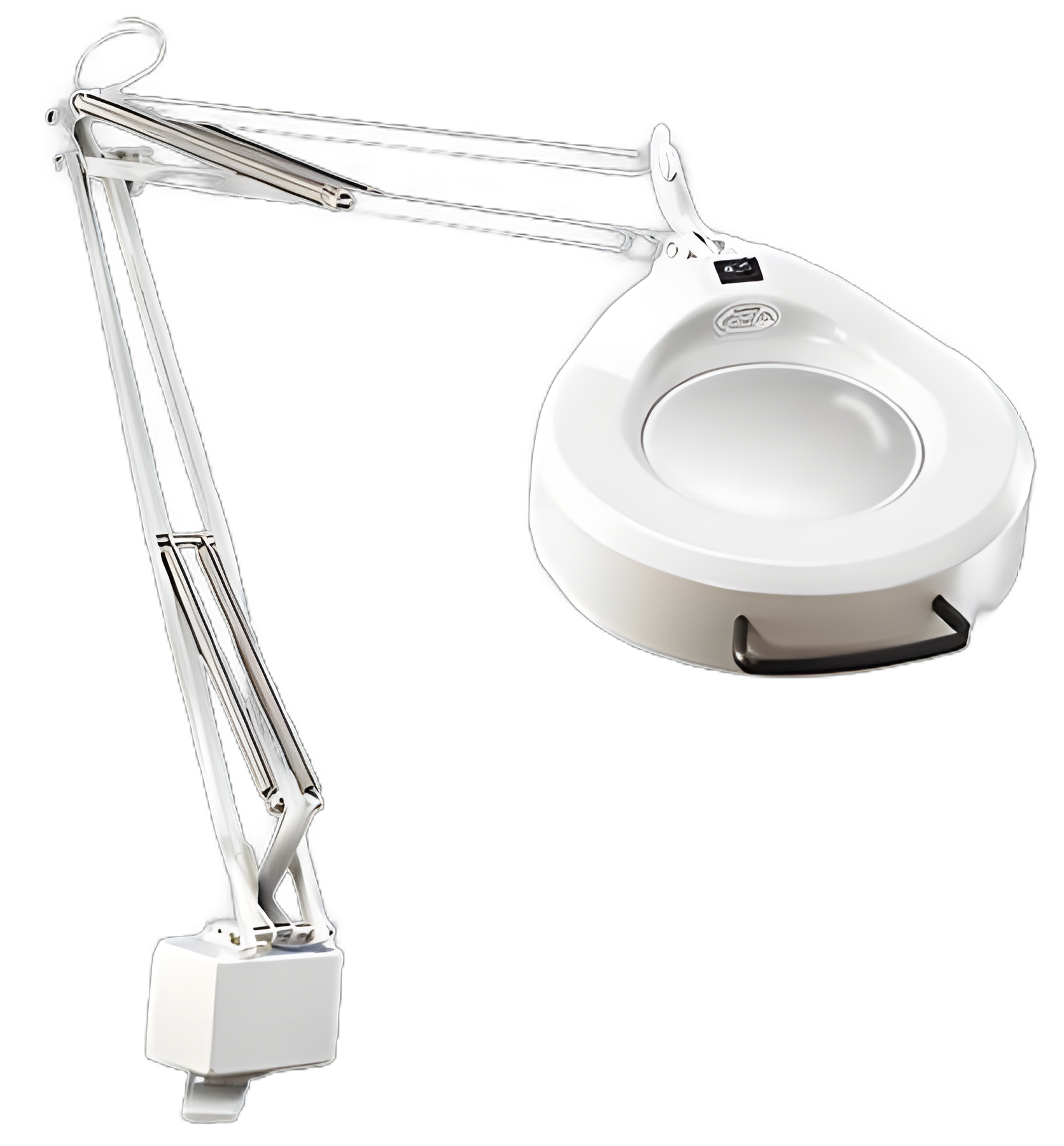 Magnifying Lamp IFM1A 5D 3C Clamp Mount Fluorescent 22 Watt Light Gray