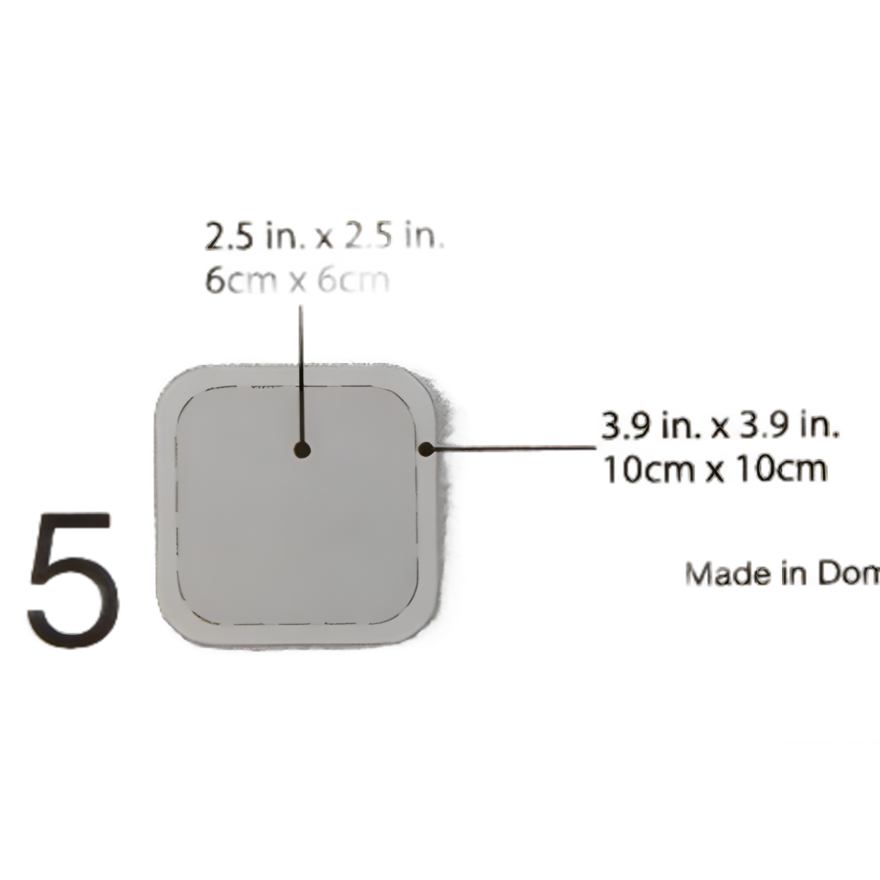 Hydrocolloid Dressing DuoDERM® CGF® Border 2-1/2 X 2-1/2 Inch Square With Border