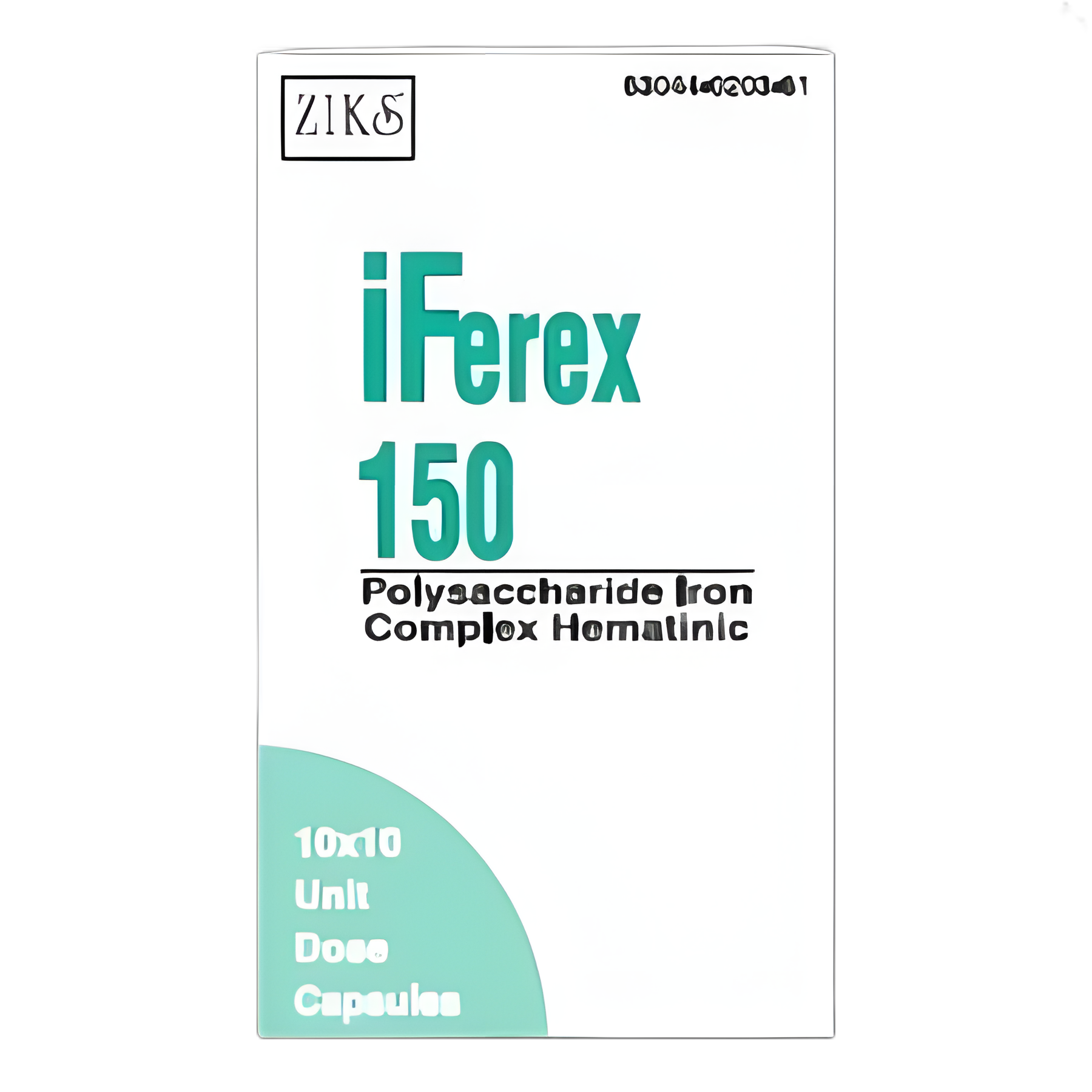 Iferex 150 mg Iron Supplement Capsules for Iron Deficiency - 100 Count