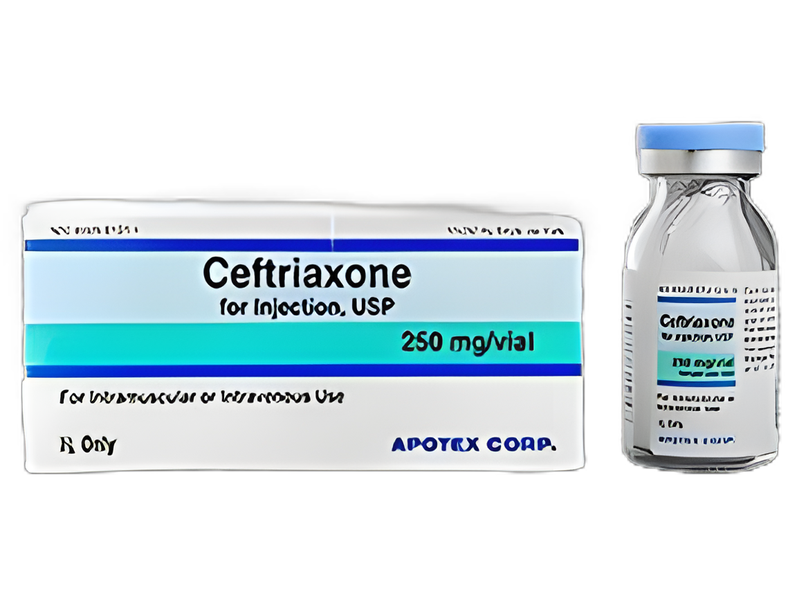 Ceftriaxone Sodium 250 mg Injection - Single-Dose 10 mL Vial by Apotex