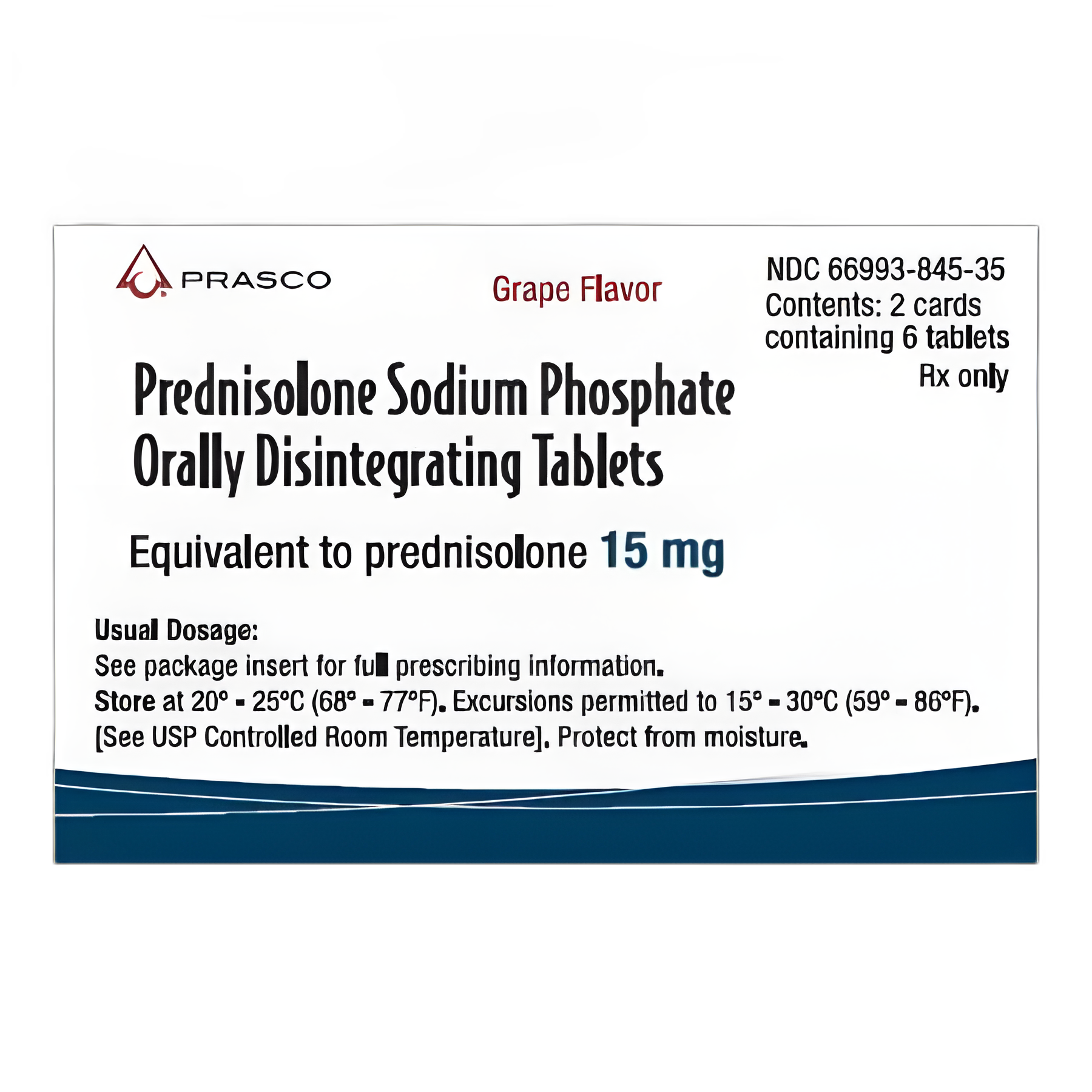Prednisolone Sodium Phosphate 15 mg Tablets - 6 Tablet Bottle
