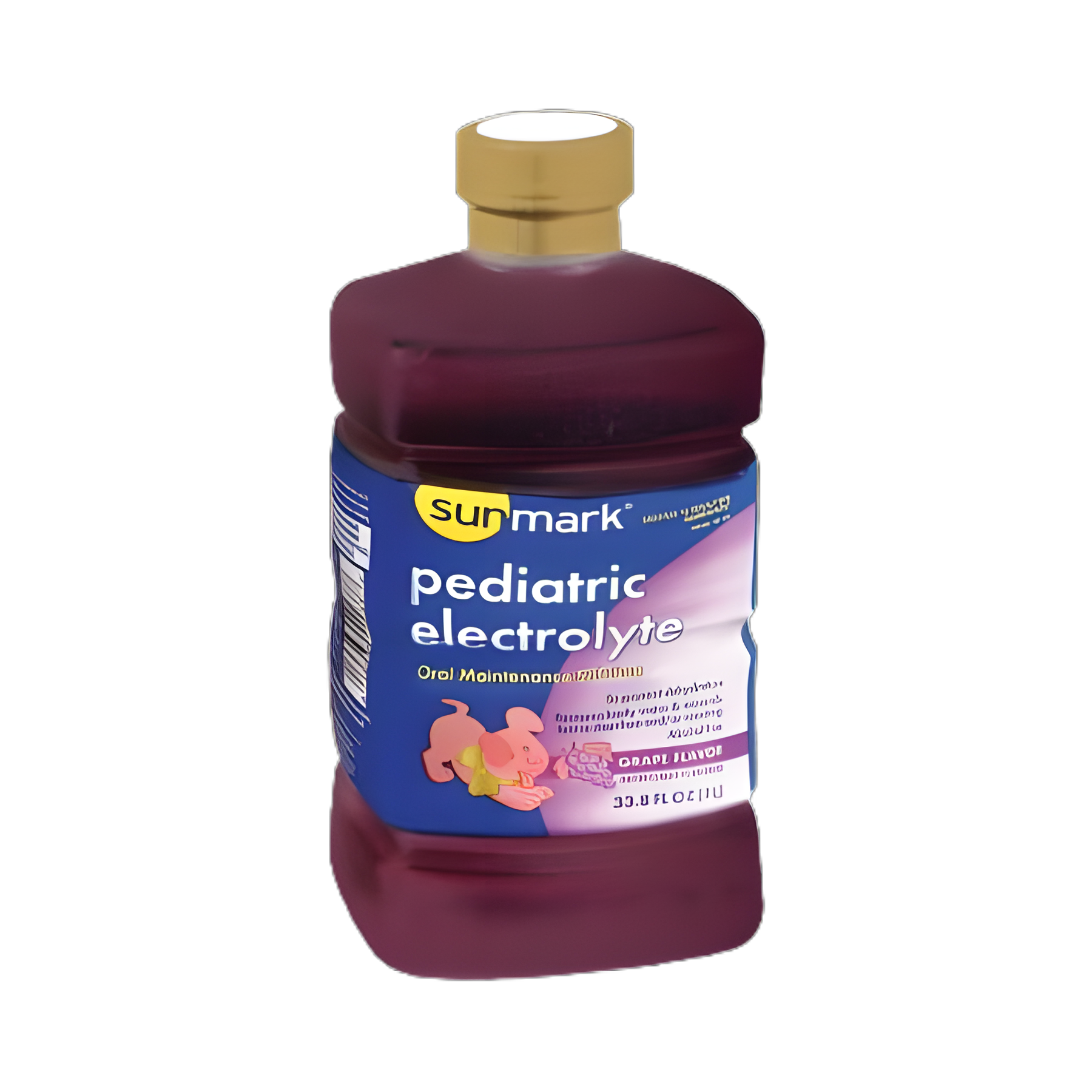 Sunmark® Grape Flavor Pediatric Oral Electrolyte Solution 1 Liter for Hydration & Mineral Replacement