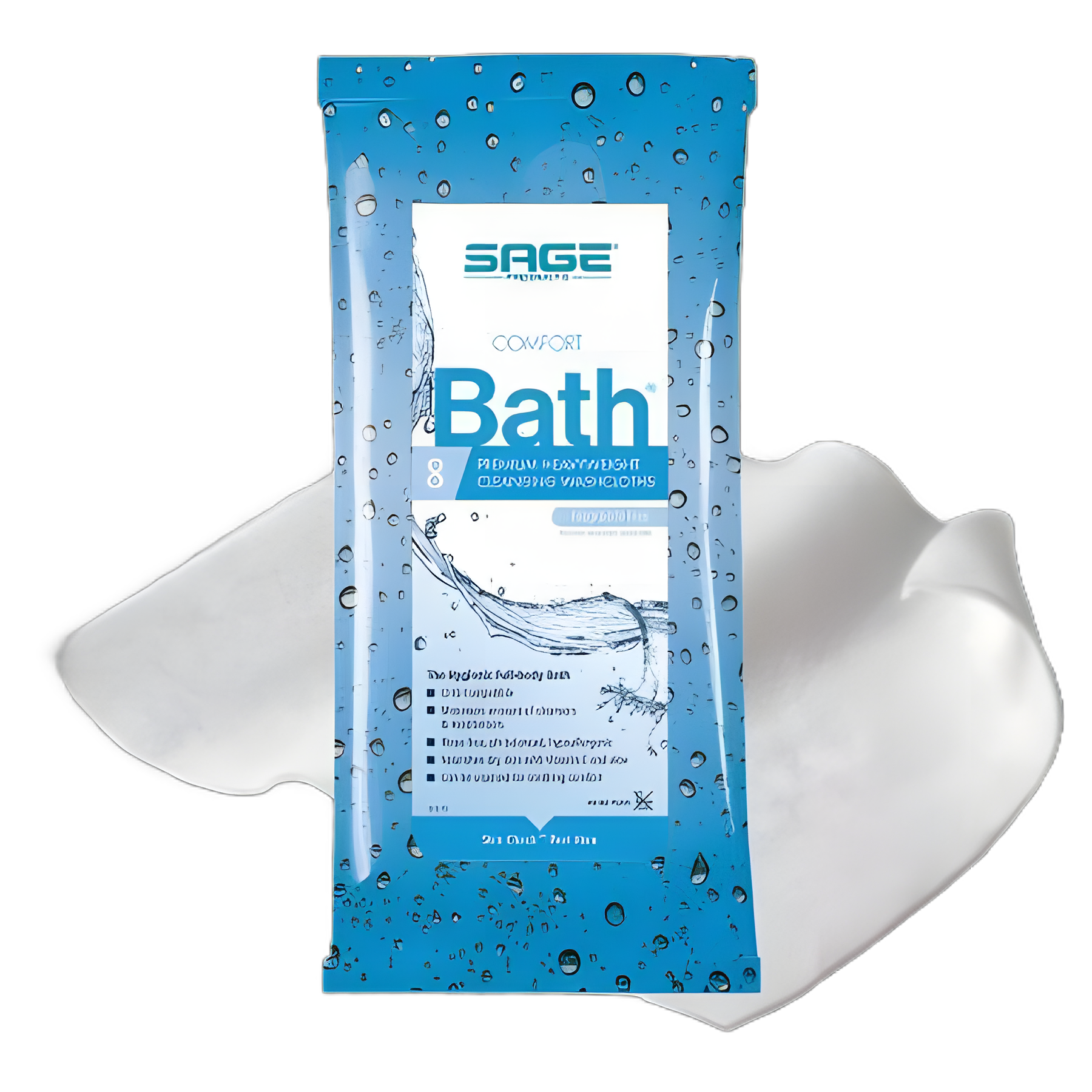 Rinse-Free Bath Wipe Comfort Bath® Soft Pack Unscented 8 Count - 7903