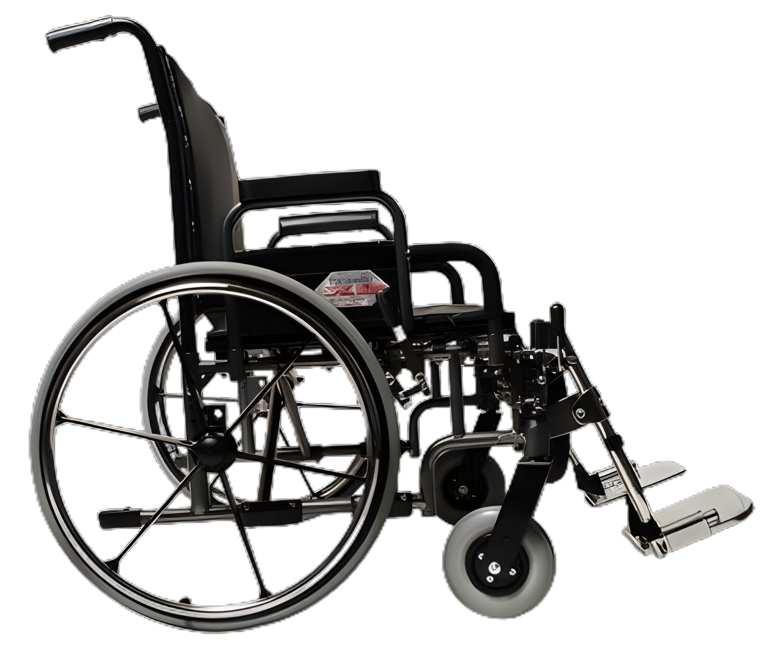 Bariatric Wheelchair Paramount™ XD Heavy Duty Dual Axle Desk Length Arm Swing-Away Footrest Black Upholstery 26 Inch Seat Width Adult 650 lbs. Weight Capacity