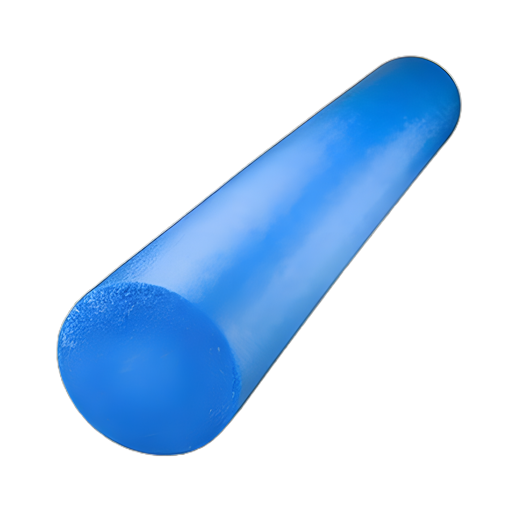 CanDo® Round Therapy Foam Roller Blue Polyethylene Foam 6 X 36 Inch