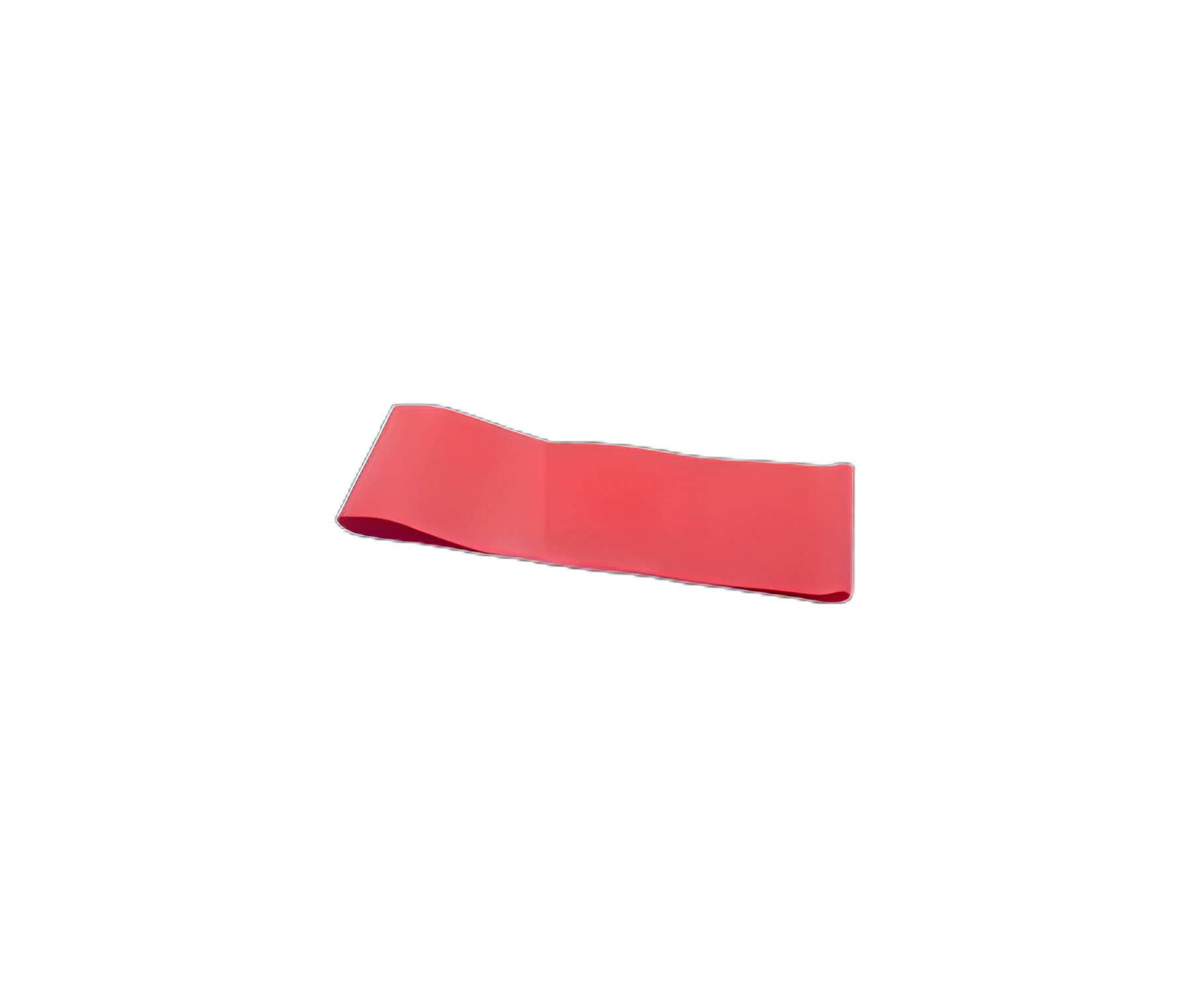 CanDo Low Powder Exercise Resistance Band - 5 Foot Length, Red (Light Resistance)