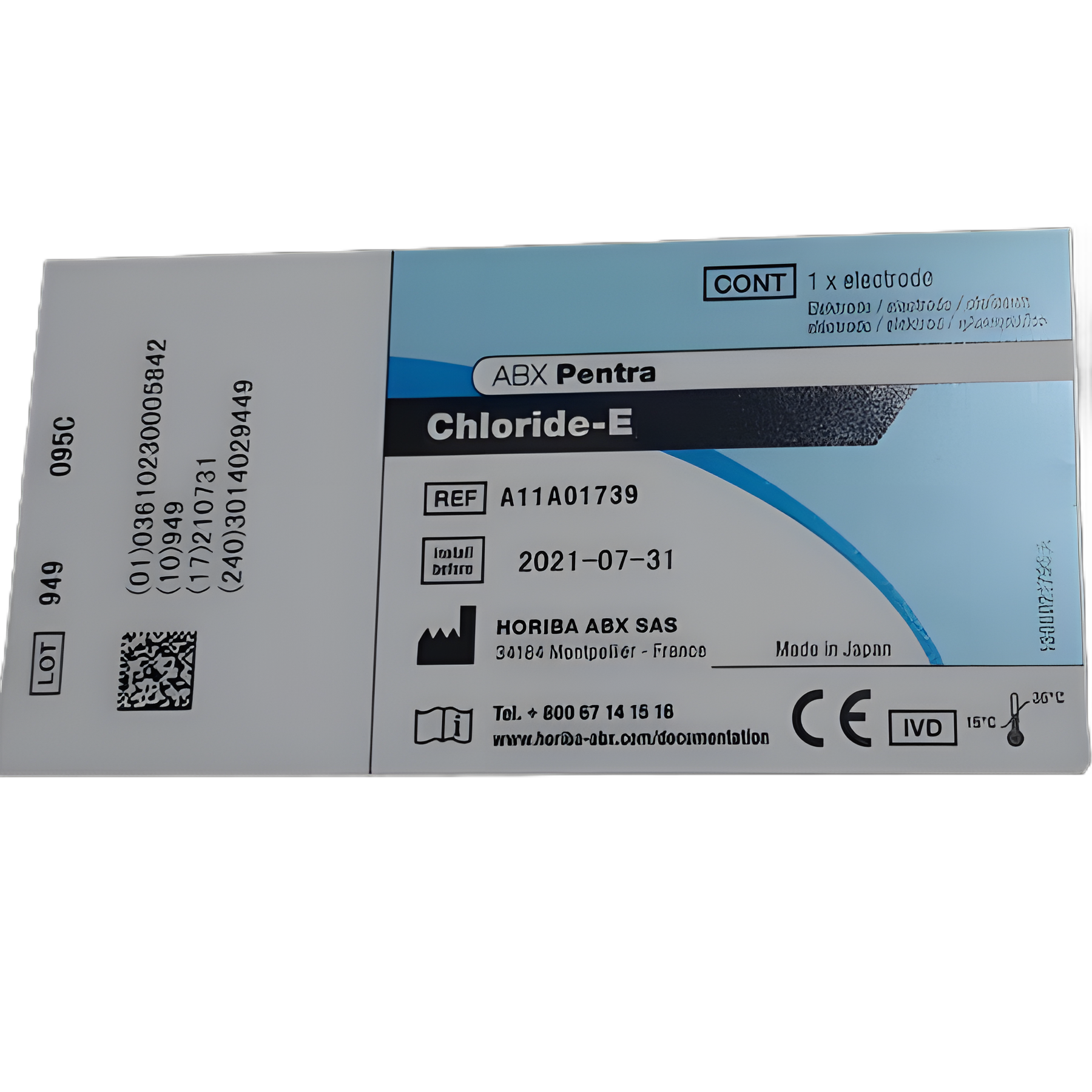 Ion-Selective Electrode (ISE) ABX Pentra™ Chloride Electrode For ABX Pentra 400 Analyzer