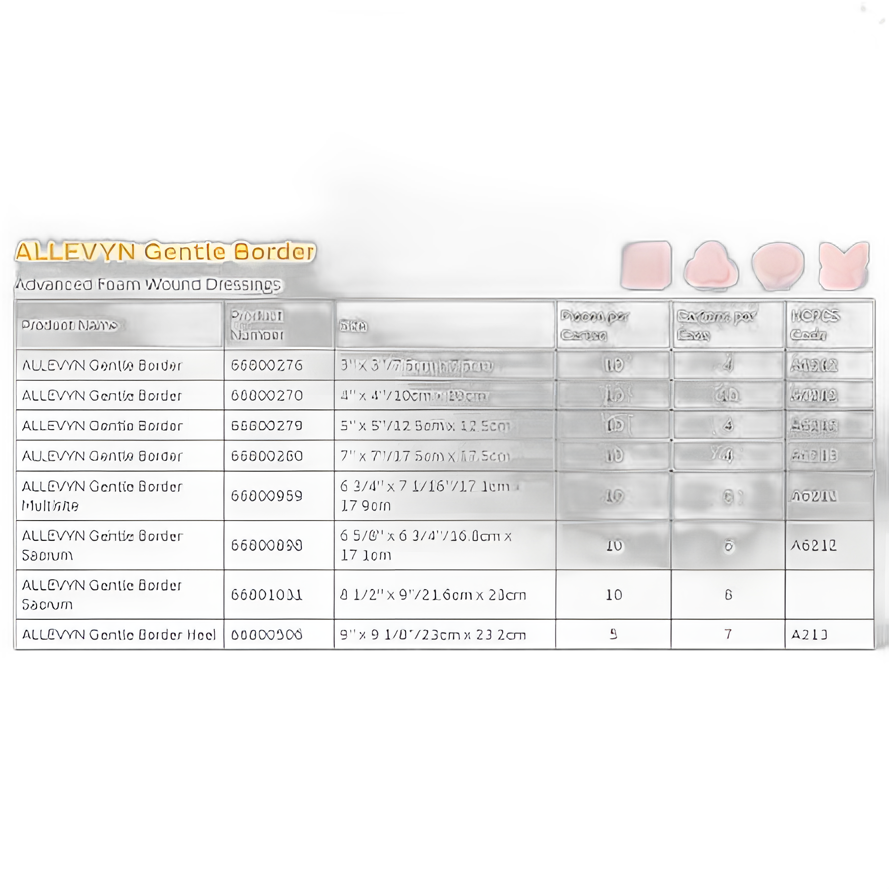 Foam Dressing Allevyn Gentle Border Heel 9 X 9-1/8 Inch With Border Film Backing Silicone Gel Adhesive Heel Sterile