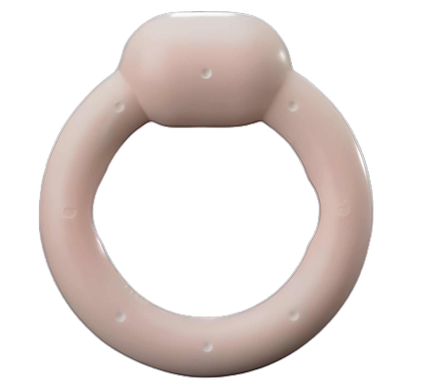 Milex® Ring with Knob Pessary, Size 3 - Silicone/Metal, Latex-Free