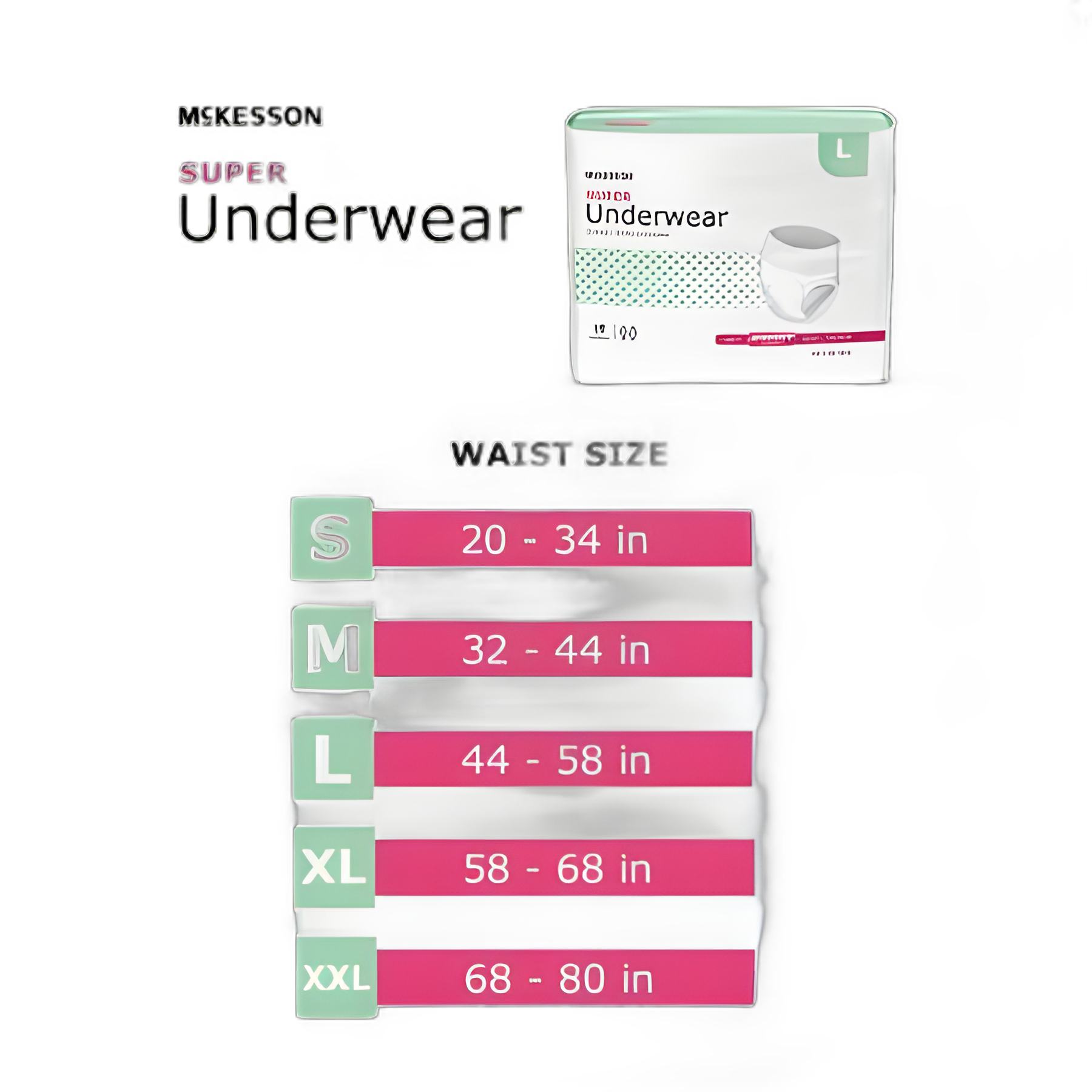 McKesson X-Large Unisex Incontinence Underwear - Moderate Absorbency