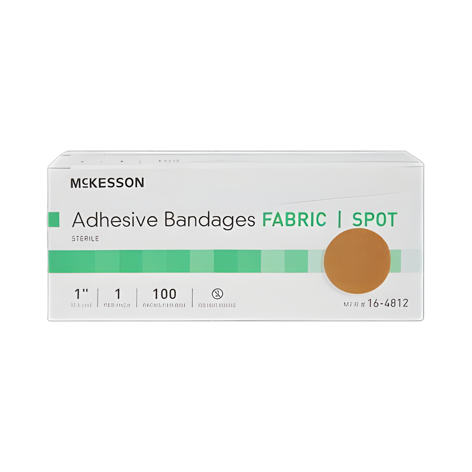 Adhesive Spot Bandage McKesson 1 Inch Fabric Round Tan Sterile