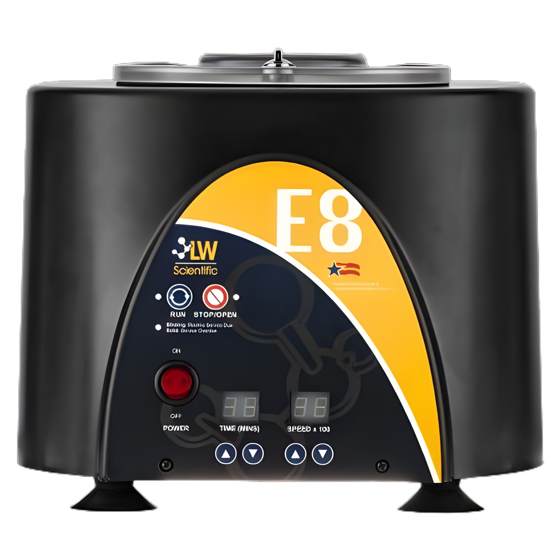 LW Scientific E8 Combination Centrifuge with 8-Place Fixed Angle Rotor, 3500 RPM Digital Speed Control