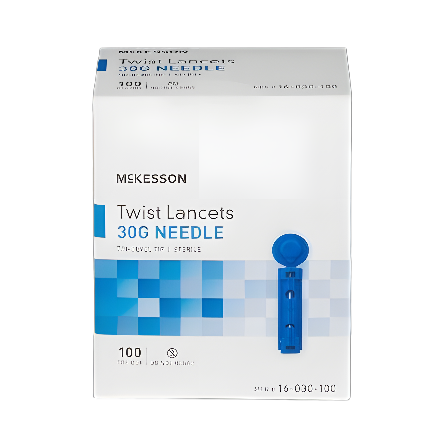 Lancet for Lancing Device McKesson 30 Gauge Non-Safety Twist Off Cap Finger