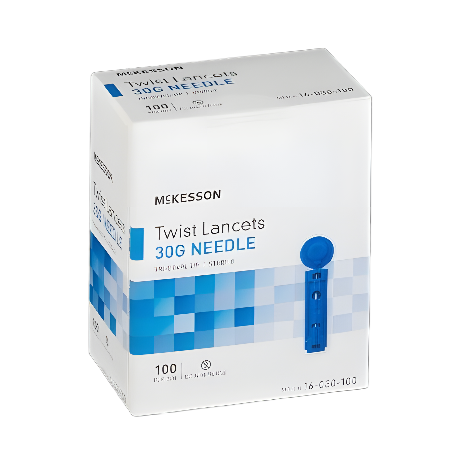 Lancet for Lancing Device McKesson 30 Gauge Non-Safety Twist Off Cap Finger