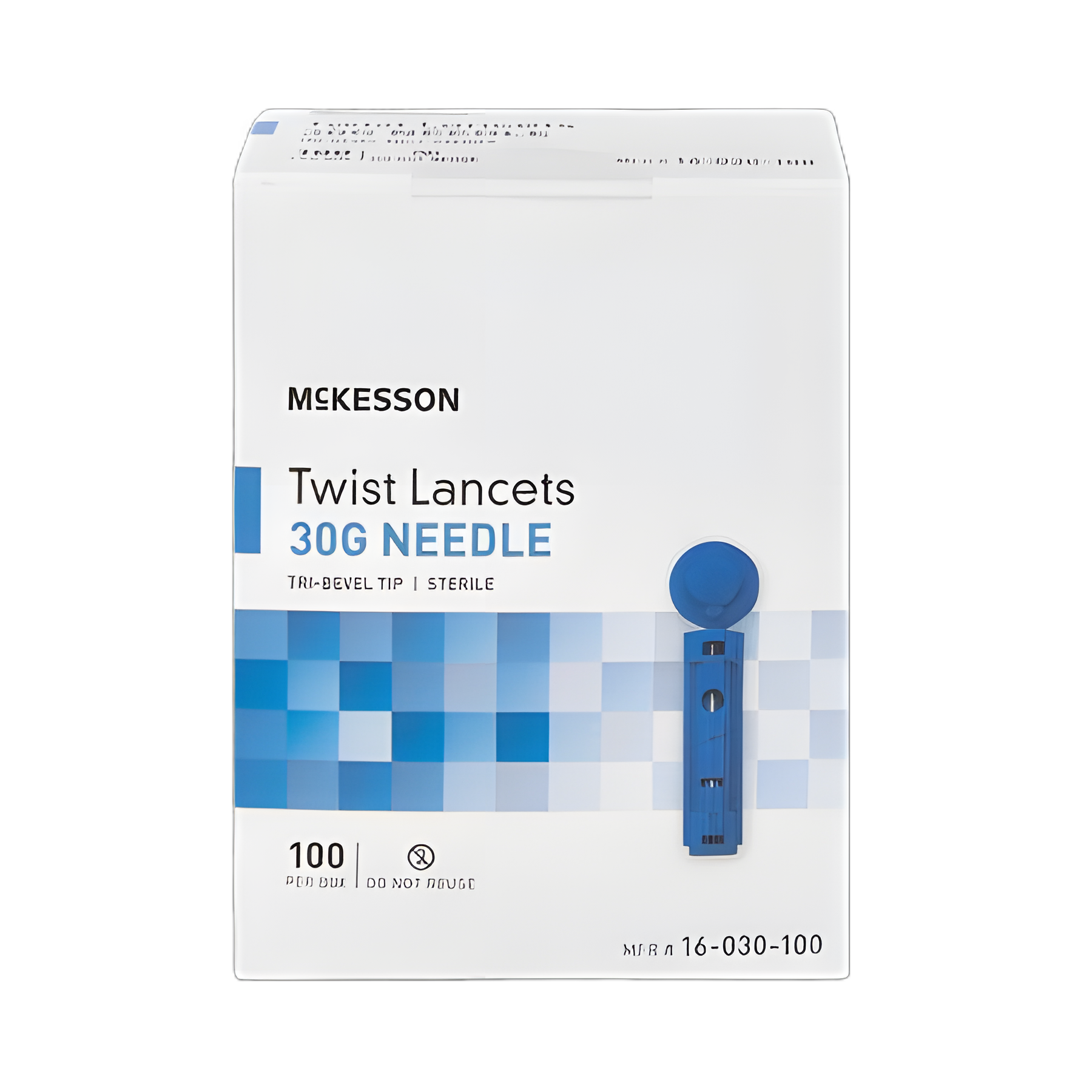 Lancet for Lancing Device McKesson 30 Gauge Non-Safety Twist Off Cap Finger