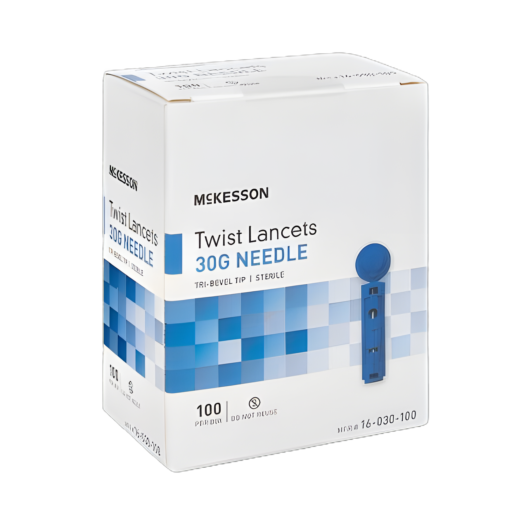Lancet for Lancing Device McKesson 30 Gauge Non-Safety Twist Off Cap Finger