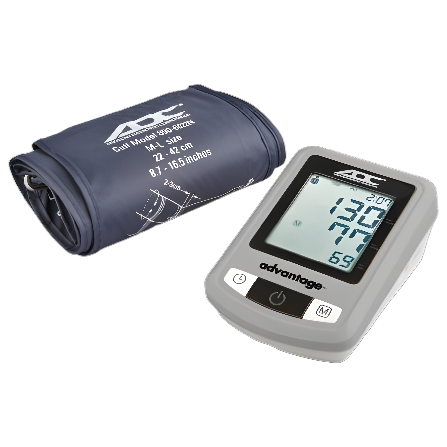 Home Automatic Digital Blood Pressure Monitor Advantage™ 6021N Series Wide Range Nylon Cuff 22 - 42 cm Desk Model
