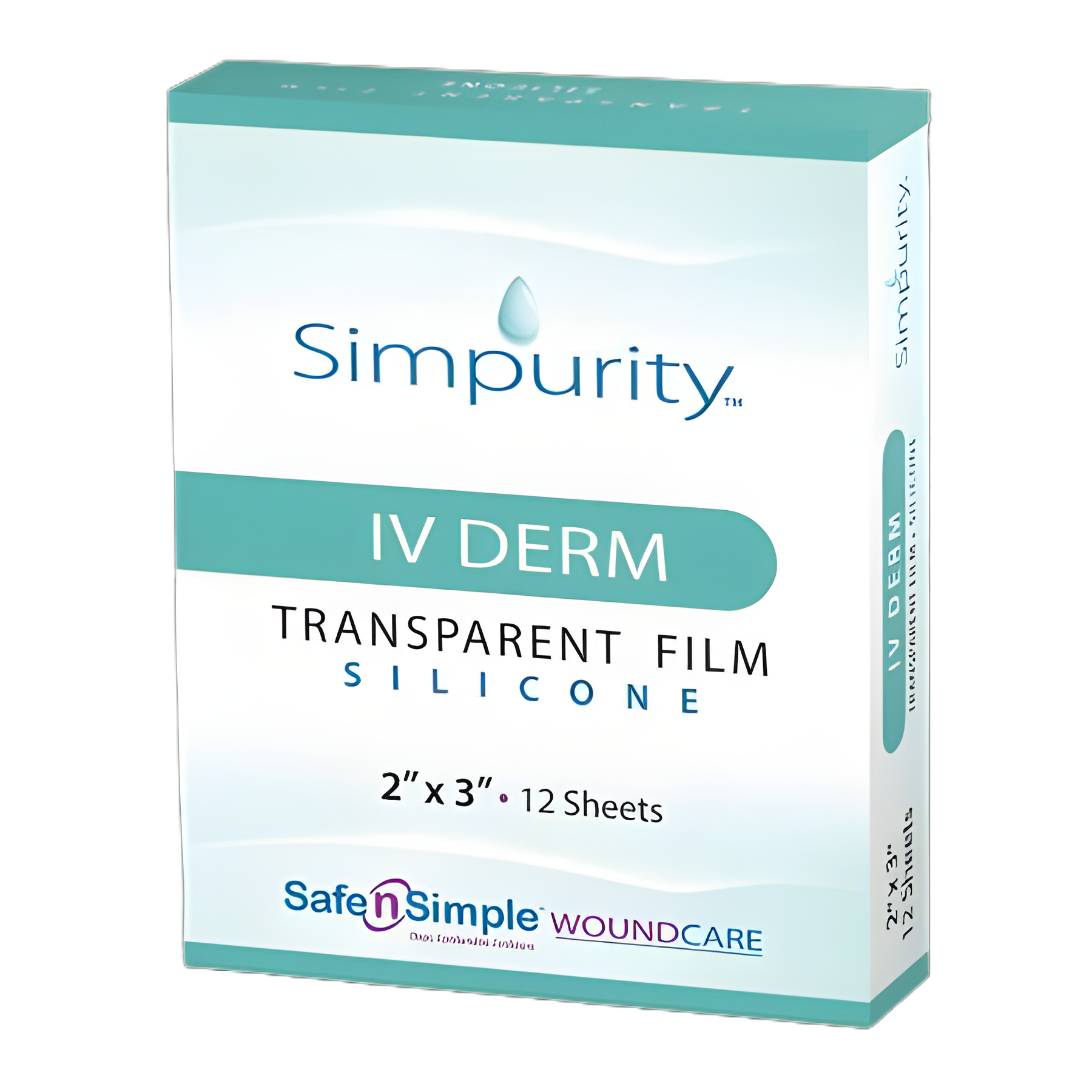 Simpurity IV Derm Foam/Silicone Sterile Dressing 2x3"