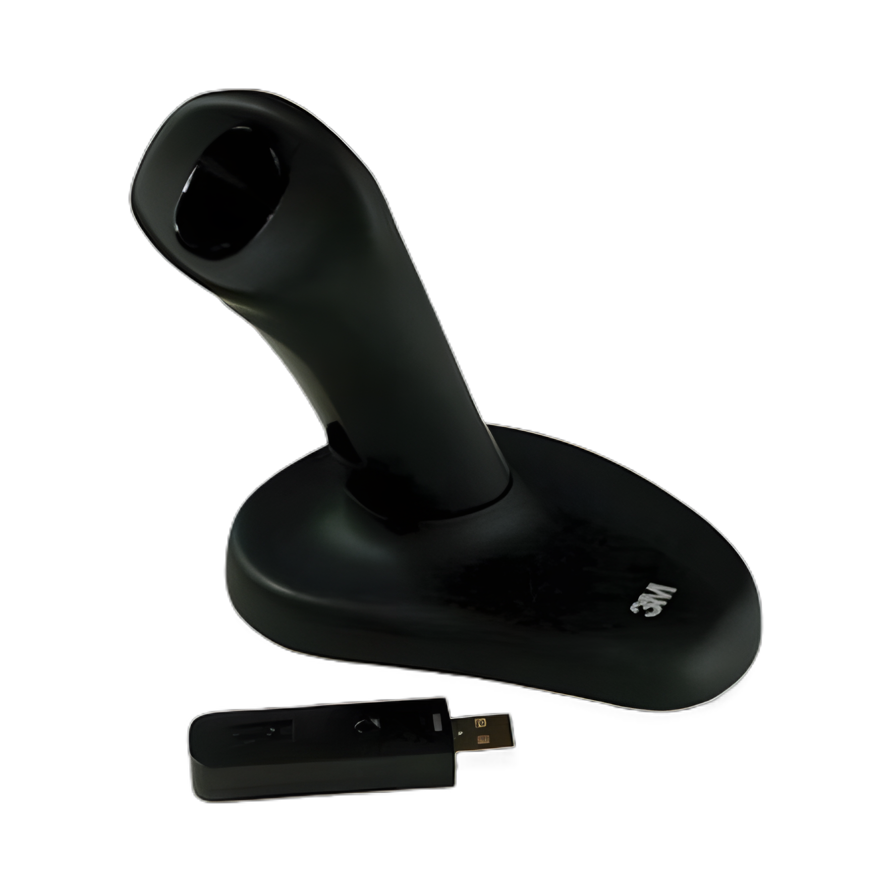 Ergonomic Wireless Three-Button Optical Mouse, 2.4 GHz Frequency/30 ft Wireless Range, Right Hand Use, Black