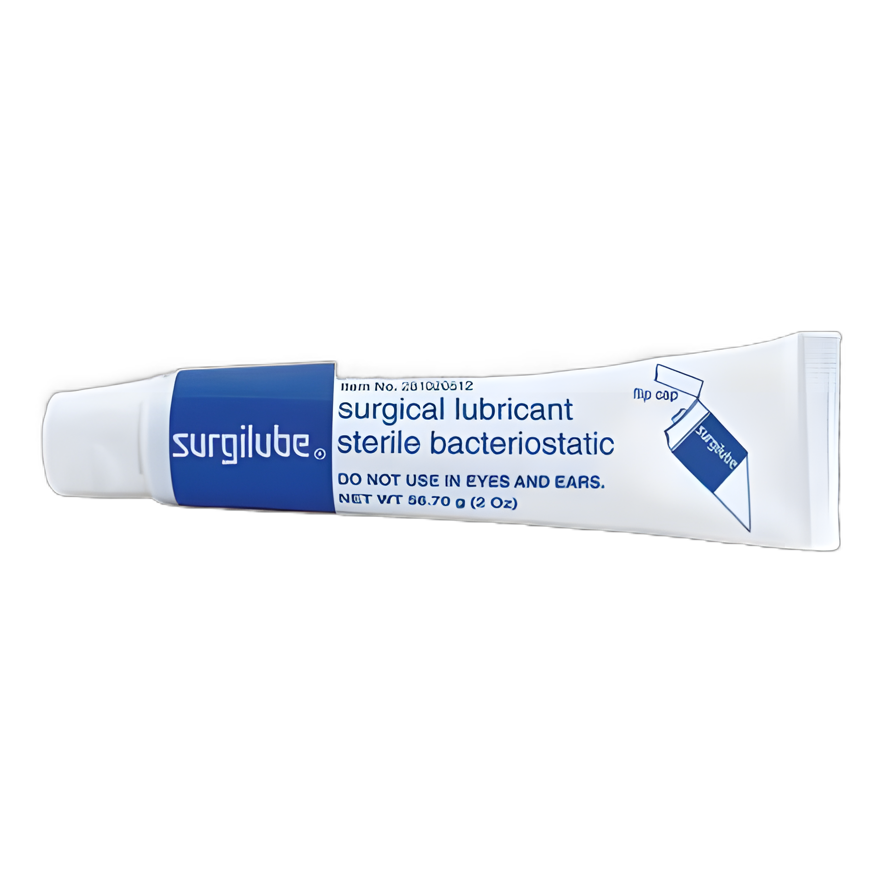 Surgilube Lubricating Jelly 2 oz Tube - Carbomer-Free, Sterile for Medical Use
