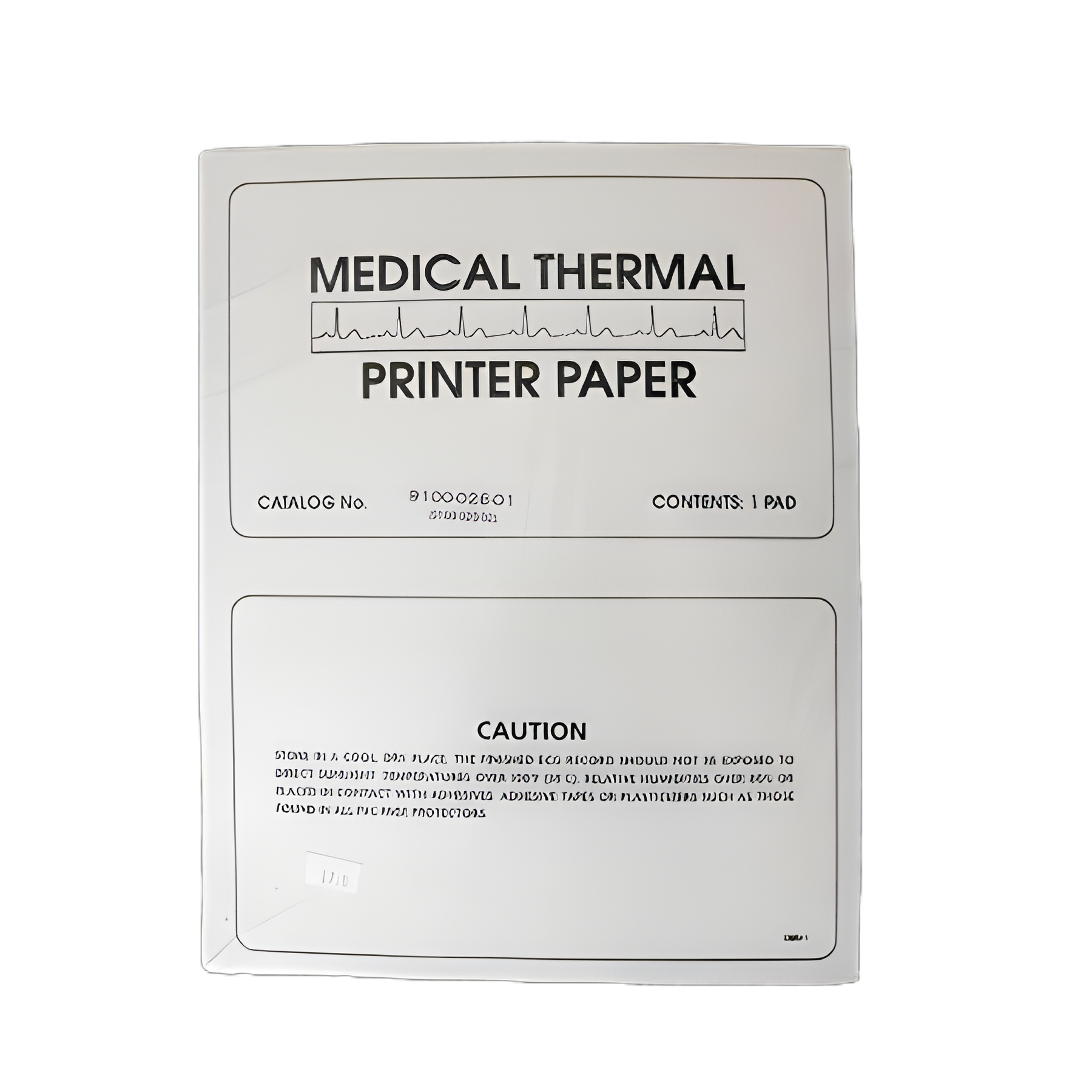 Diagnostic ECG Recording Paper Precision Charts Thermal Paper 8-1/2 X 11 Inch Z-Fold Red Grid