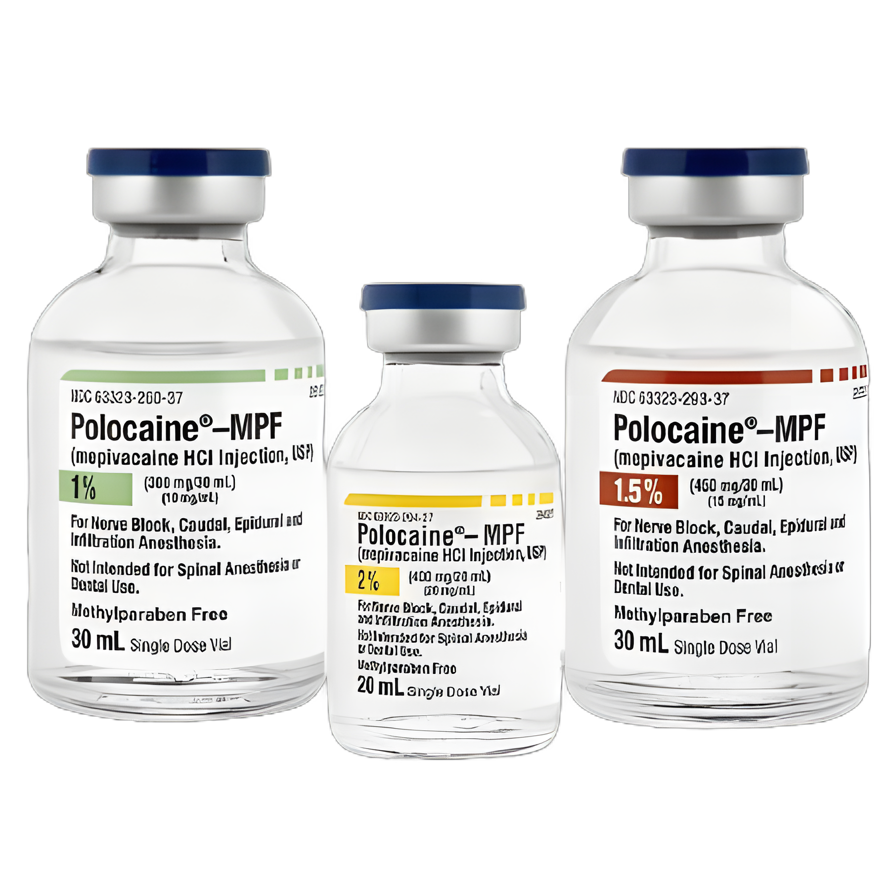 Polocaine-MPF Mepivacaine HCl Injection 1% 30 mL - Preservative-Free Local Anesthetic
