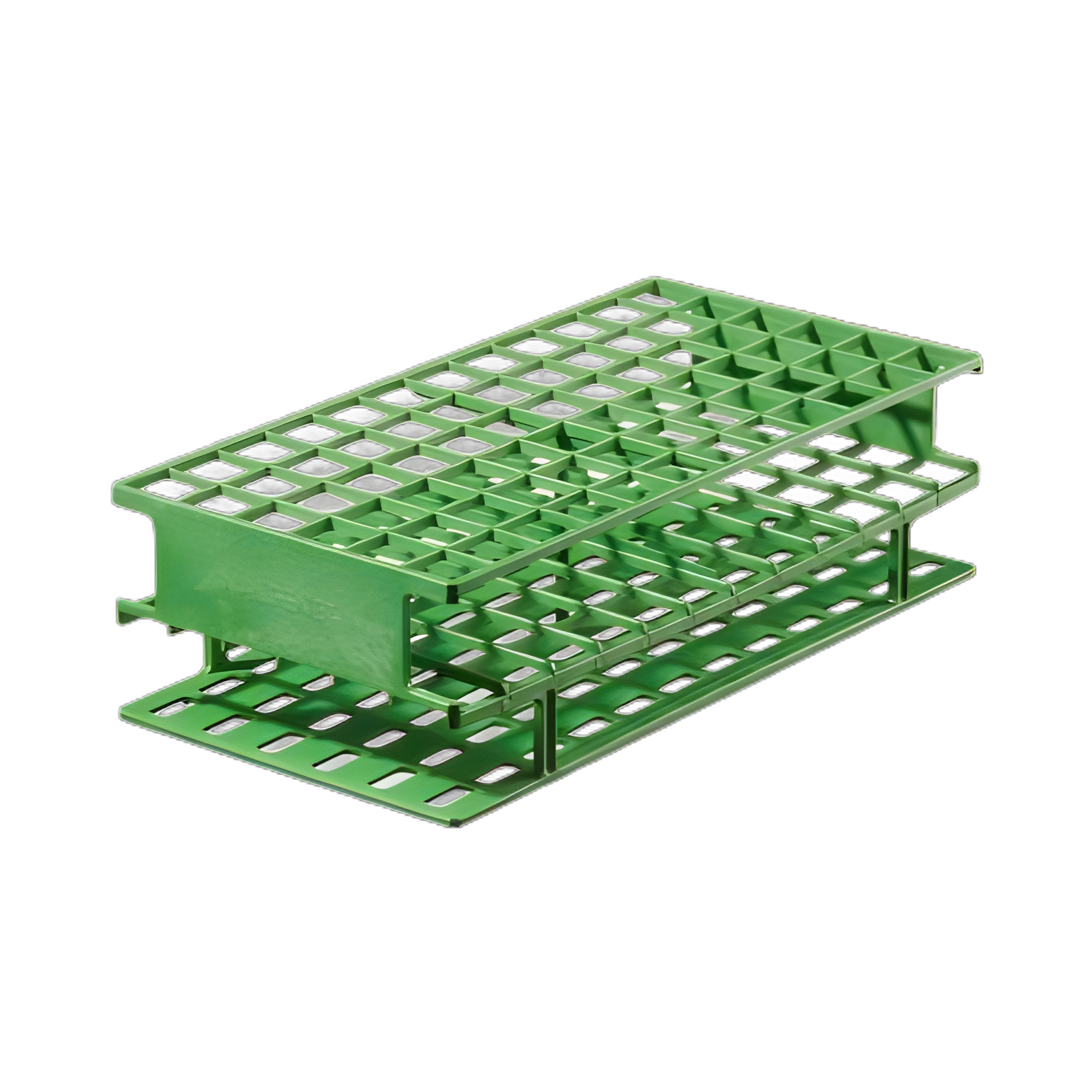 Nalgene™ Unwire™ 72-Place Test Tube Rack for 16 mm Tubes, Green ...