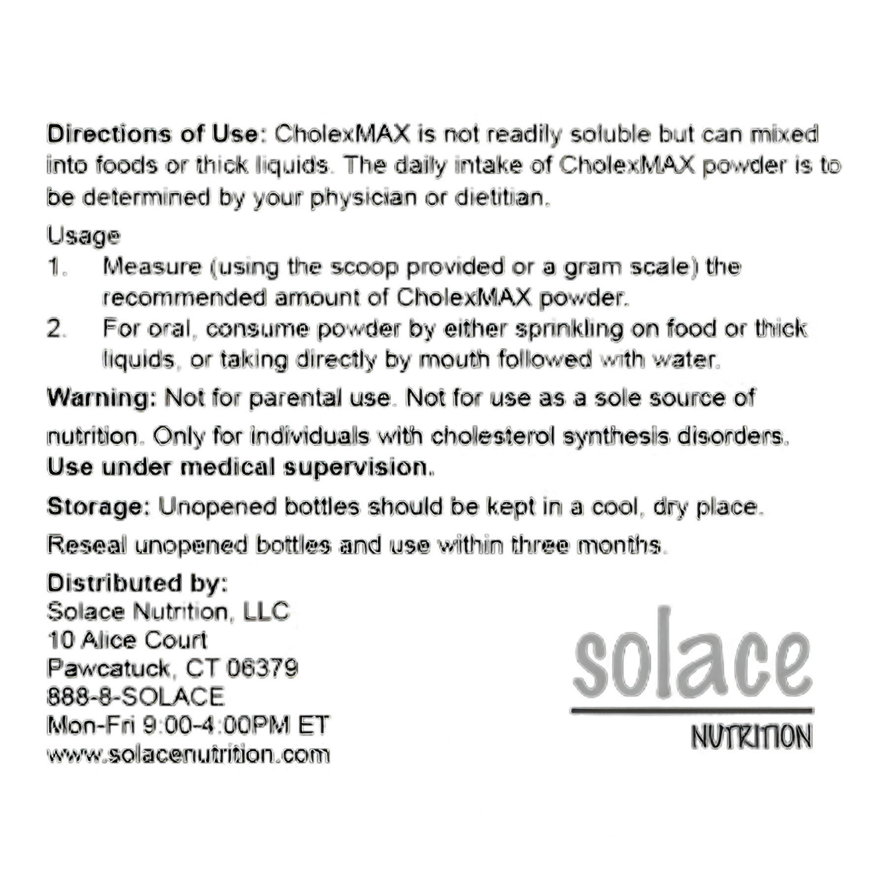 CholexMAX® Unflavored Powder for Cholesterol Disorders - 75g