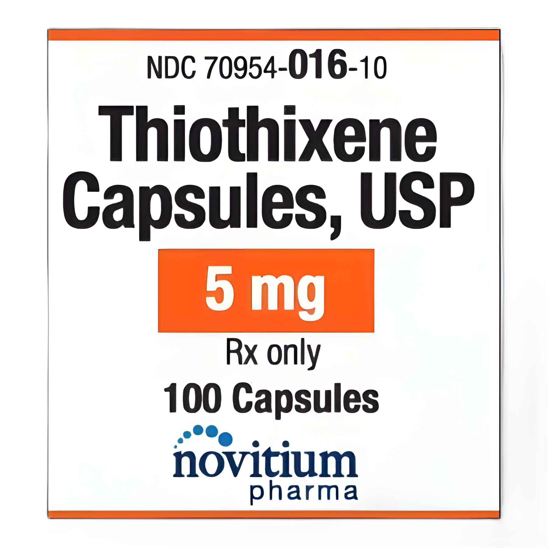 Thiothixene 5 mg Capsules - Novitium Pharma 100 Count