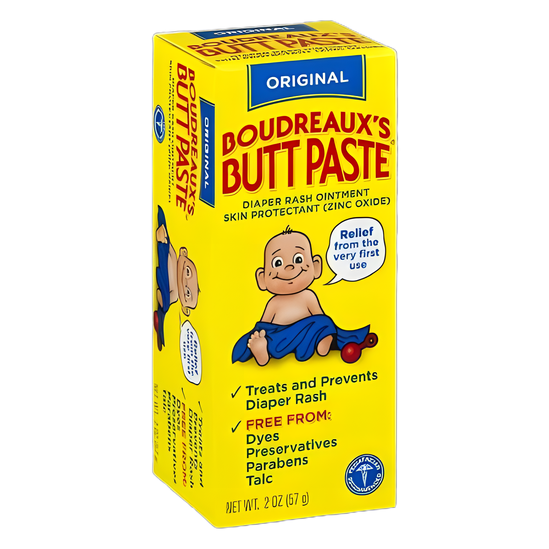 Diaper Rash Treatment Boudreaux's Butt Paste® 2 oz. Tube Scented Cream
