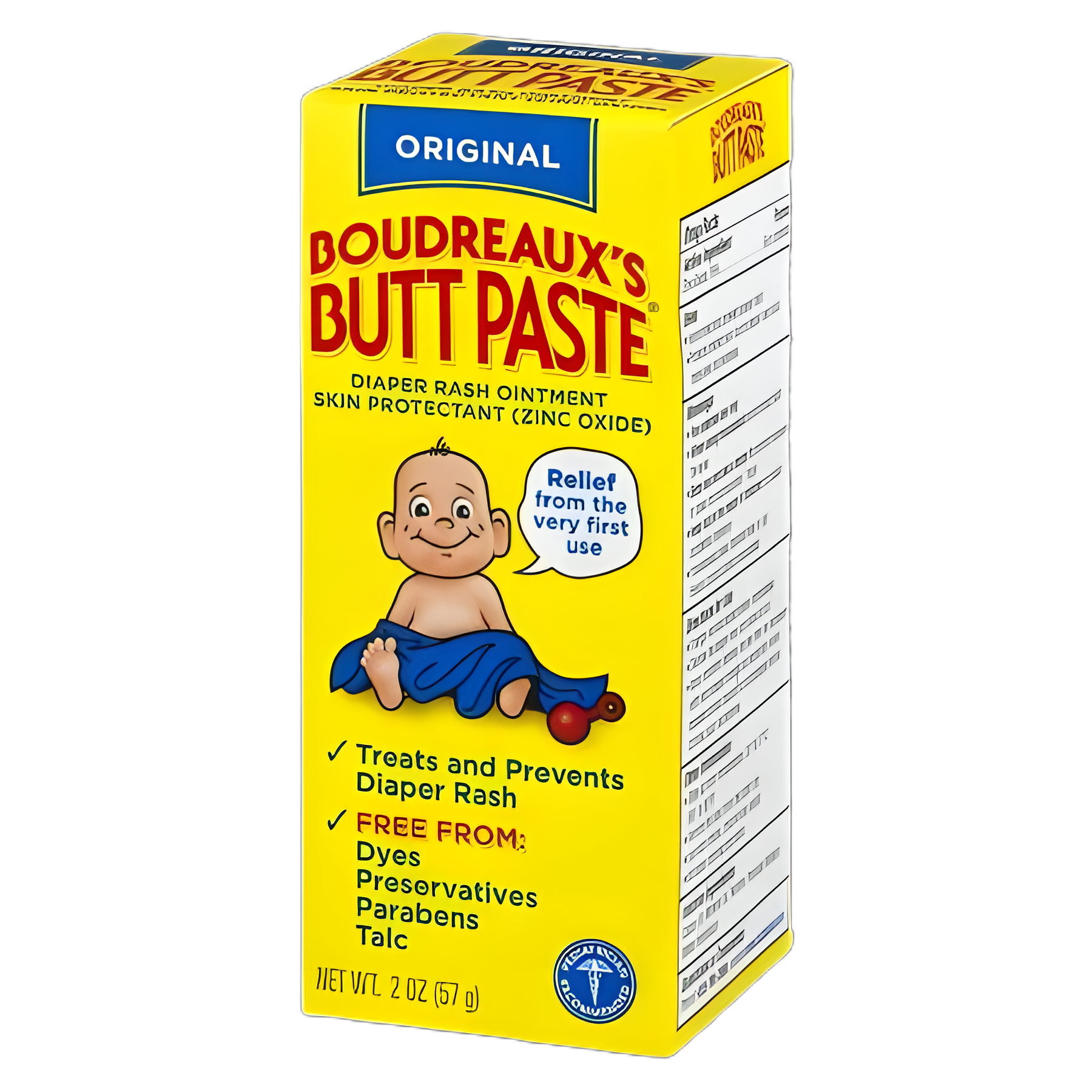 Diaper Rash Treatment Boudreaux's Butt Paste® 2 oz. Tube Scented Cream