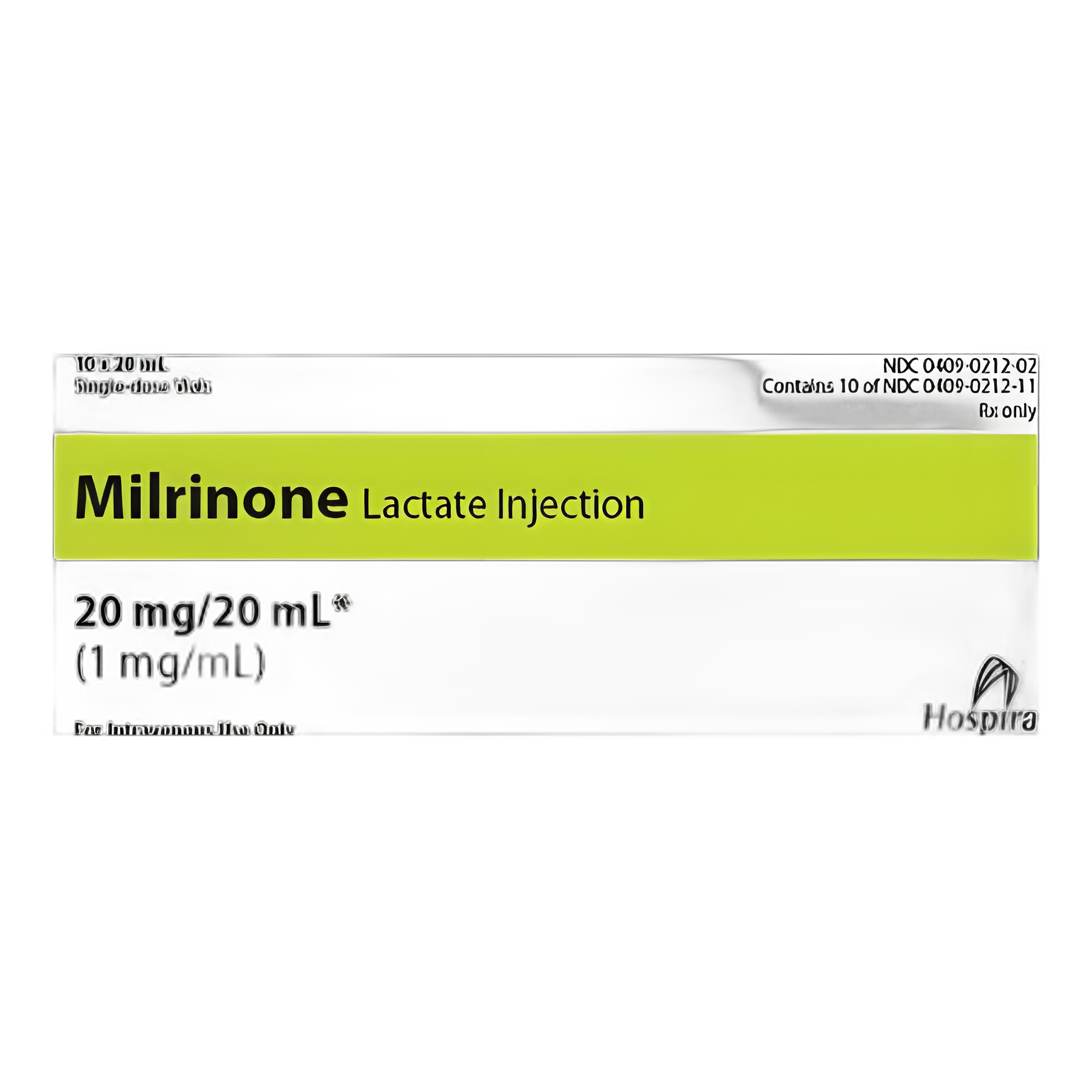 Milrinone Lactate 1 mg/mL Injection by Pfizer - 20 mL Single-Dose Vial for Heart Failure Treatment