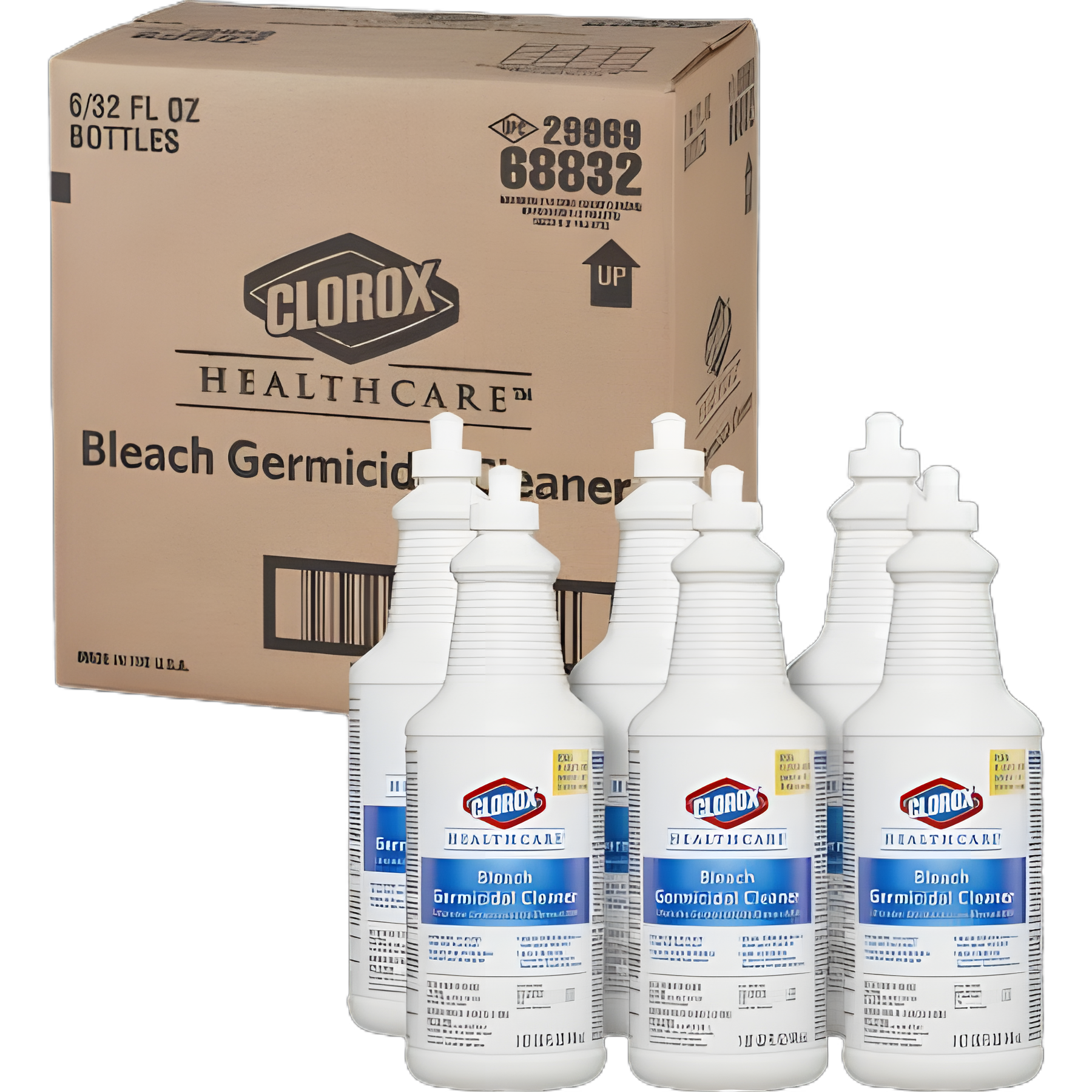 Clorox Healthcare® Bleach Germicidal Surface Disinfectant Cleaner Manual Squeeze Liquid 32 oz. Bottle Fruity Floral Bleach Scent NonSterile