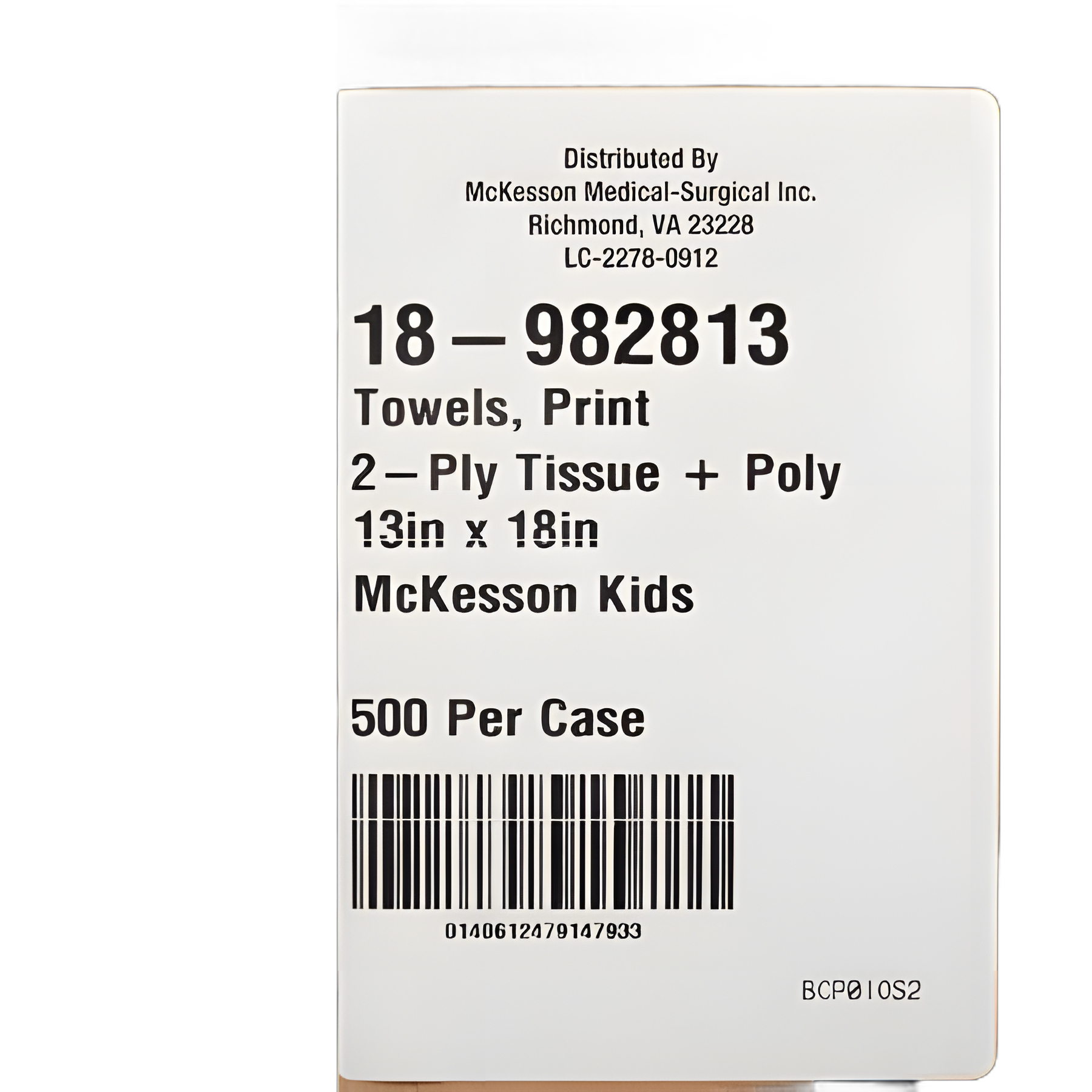 Procedure Towel McKesson 13 W X 18 L Inch McKesson Kids Print NonSterile