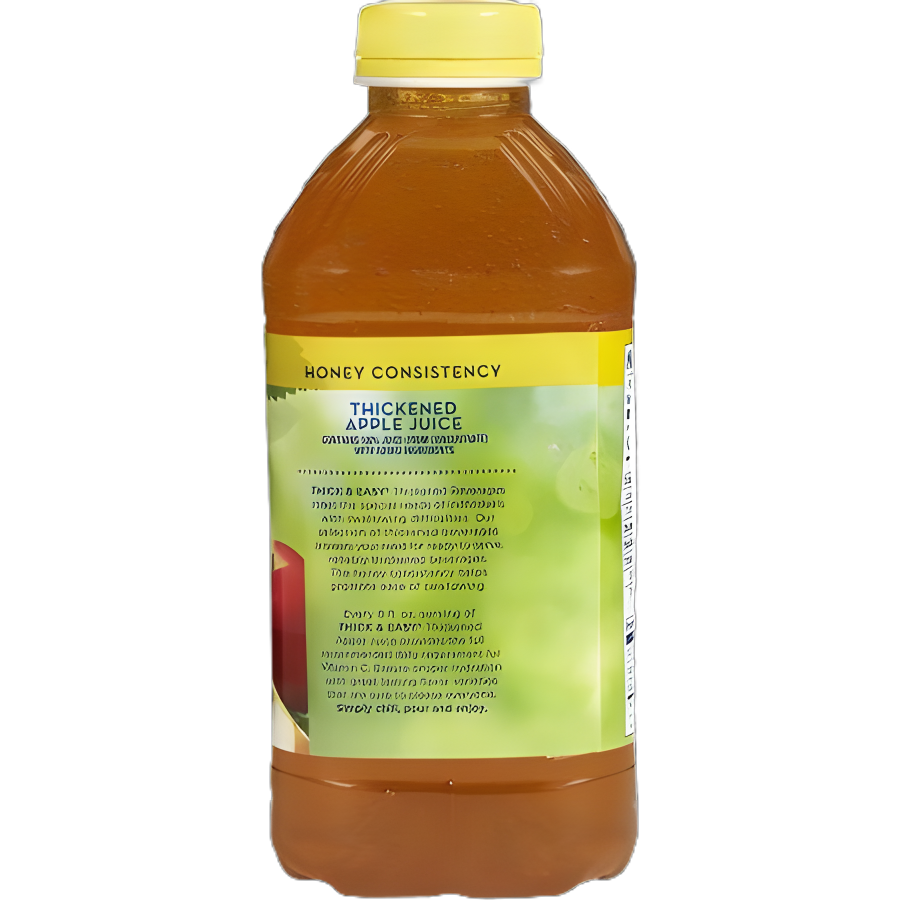 Thickened Beverage Thick & Easy® 46 oz. Bottle Apple Flavor Liquid IDDSI Level 3 Moderately Thick/Liquidized