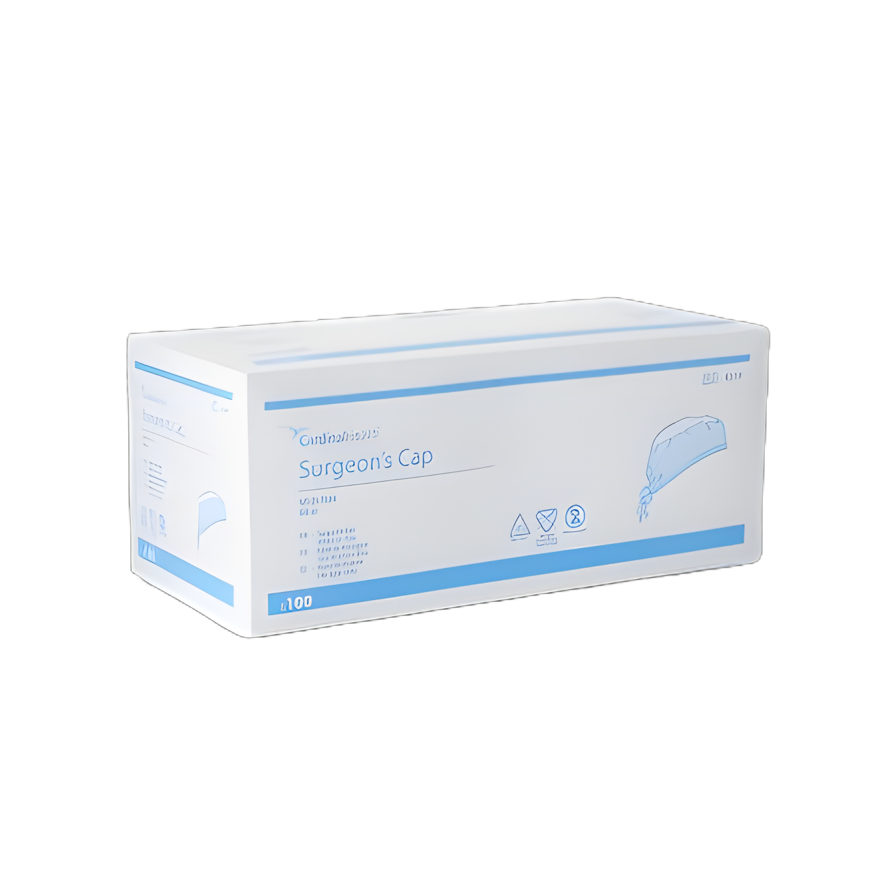 Surgeon Cap Cardinal Health™ One Size Fits Most Blue Tie Closure