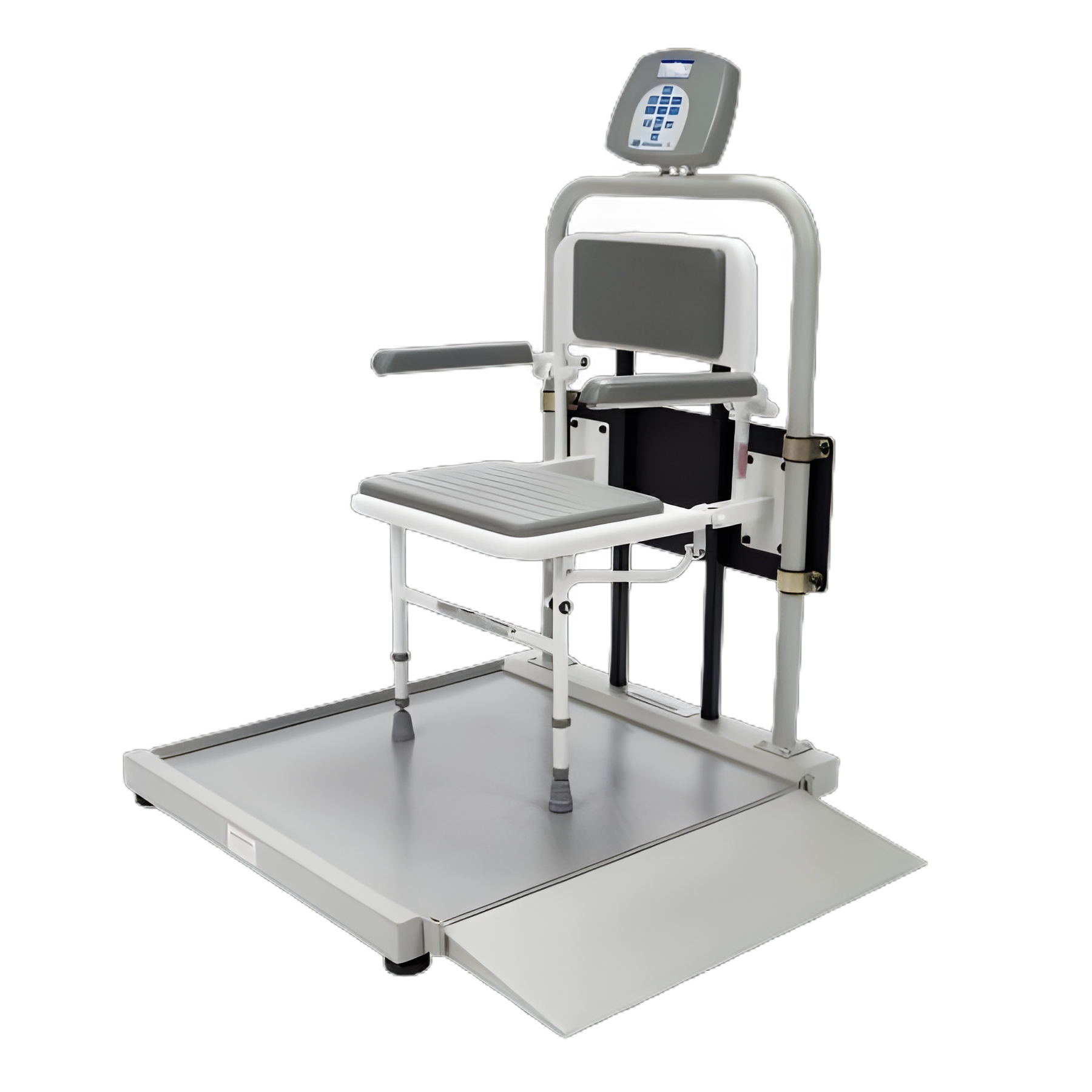 Health O Meter® Wheelchair Scale with Seat - 1000 lbs. Capacity, LCD Display