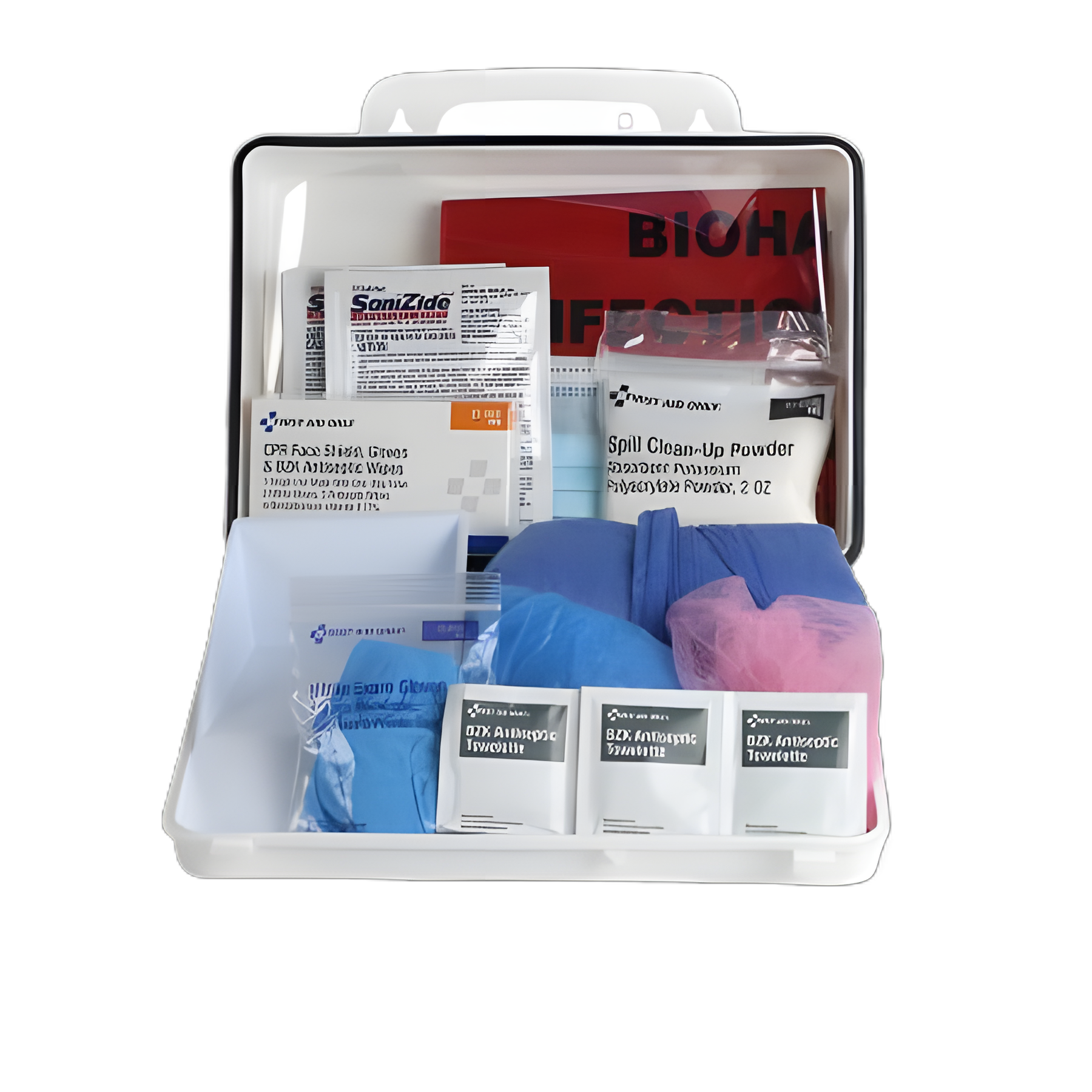 Bloodborne Pathogen Spill Clean Up / Personal Protection With CPR Pack Kit First Aid Only
