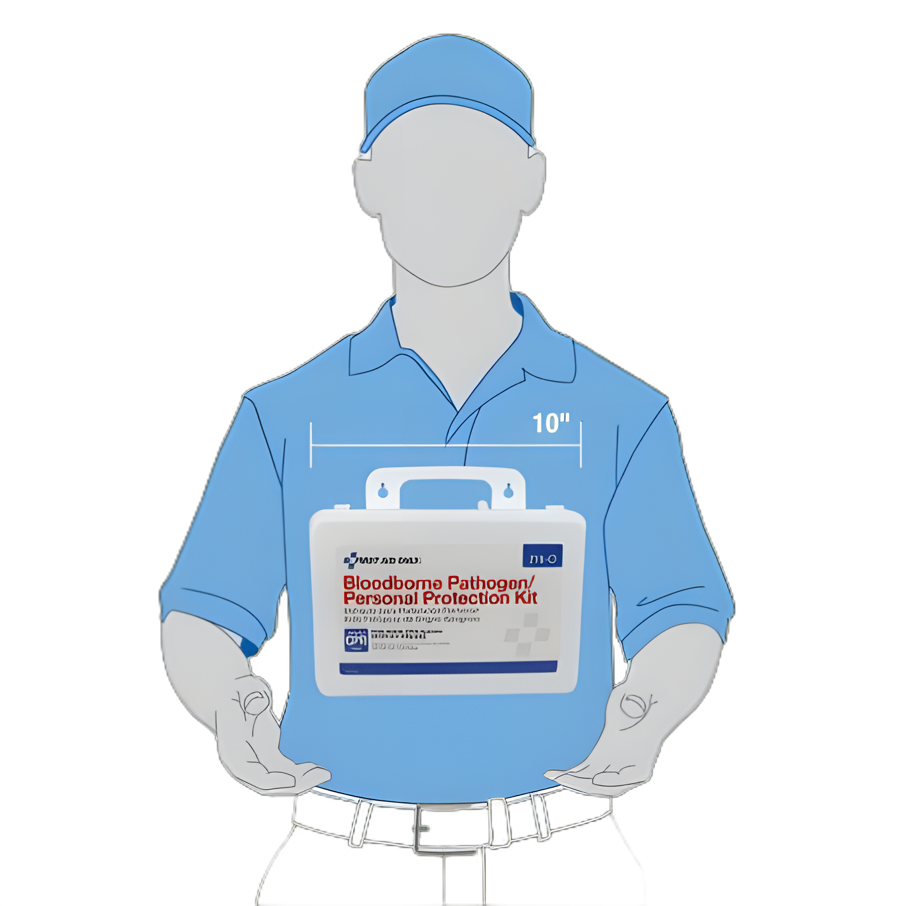 Bloodborne Pathogen Spill Clean Up / Personal Protection With CPR Pack Kit First Aid Only