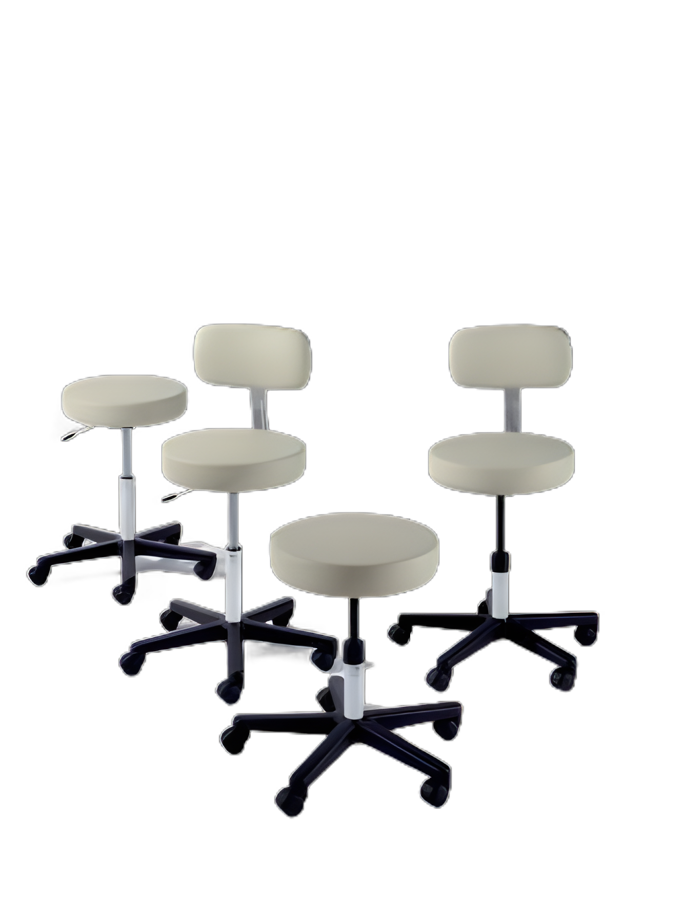 Ritter® 270 Adjustable Medical Stool - Manual Height, 5 Casters