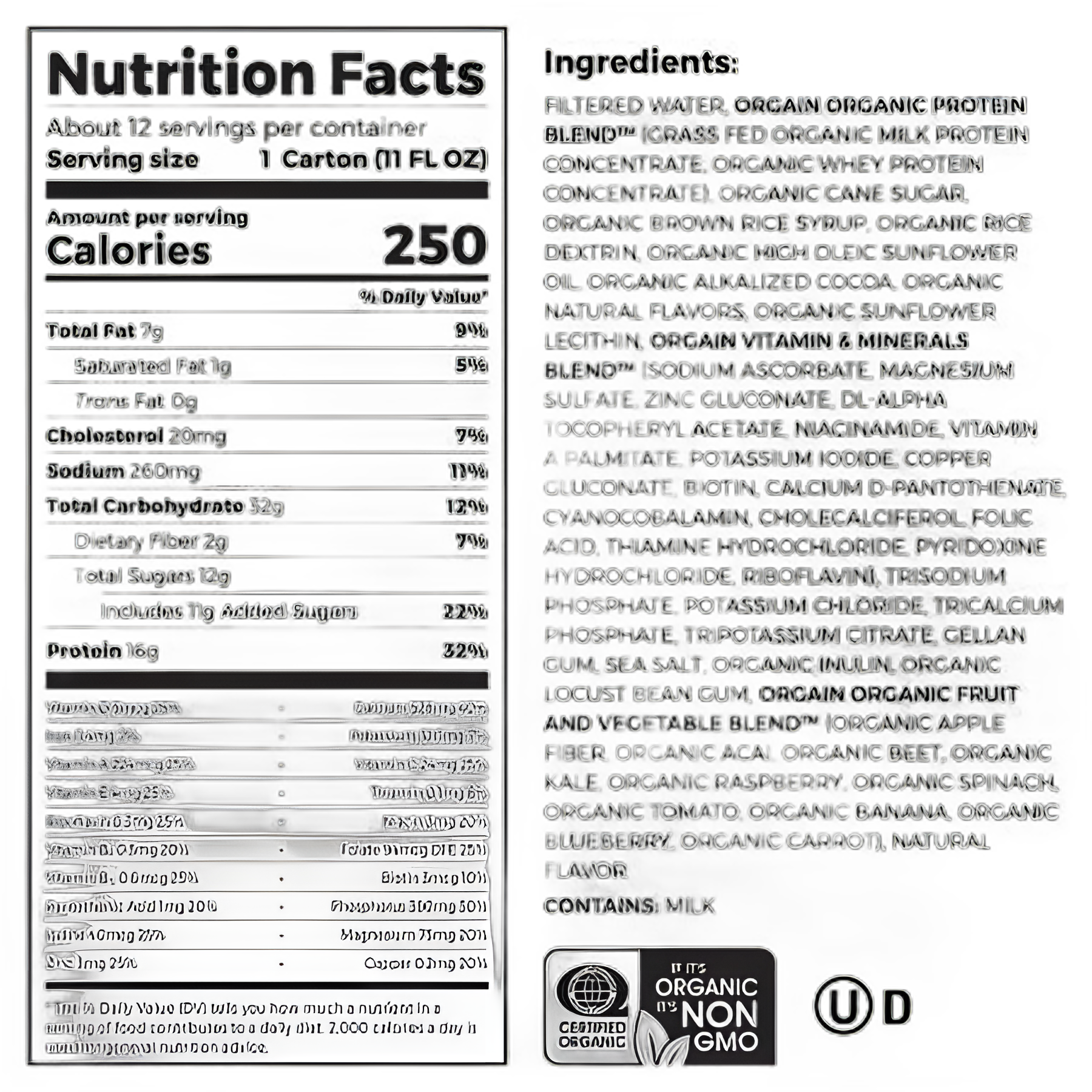 Orgain® Organic Nutritional Shake - Creamy Chocolate 11 oz.