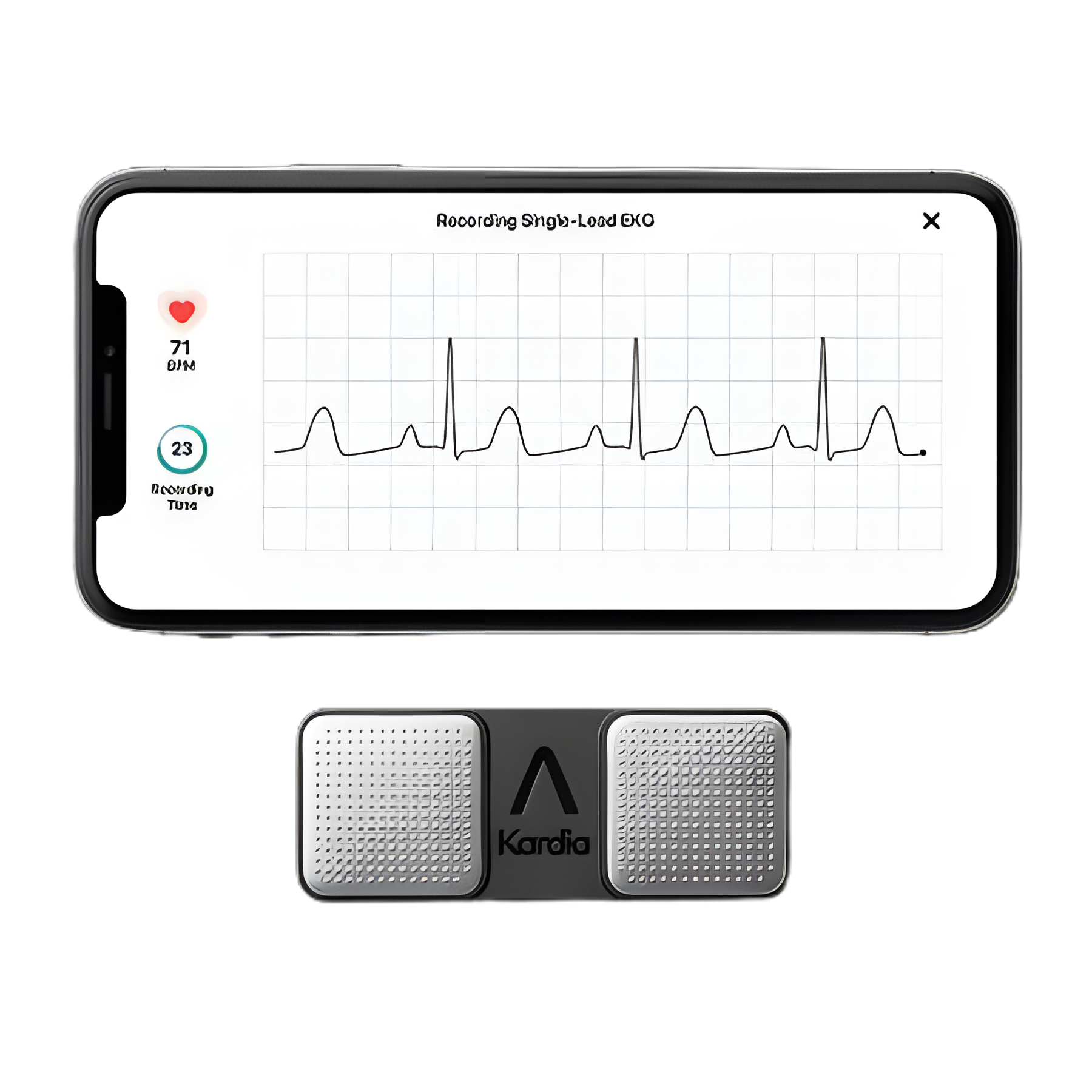 Electrocardiograph KardiaMobile® USB Connection Smart Phone Display Resting - AC-009-UA-C