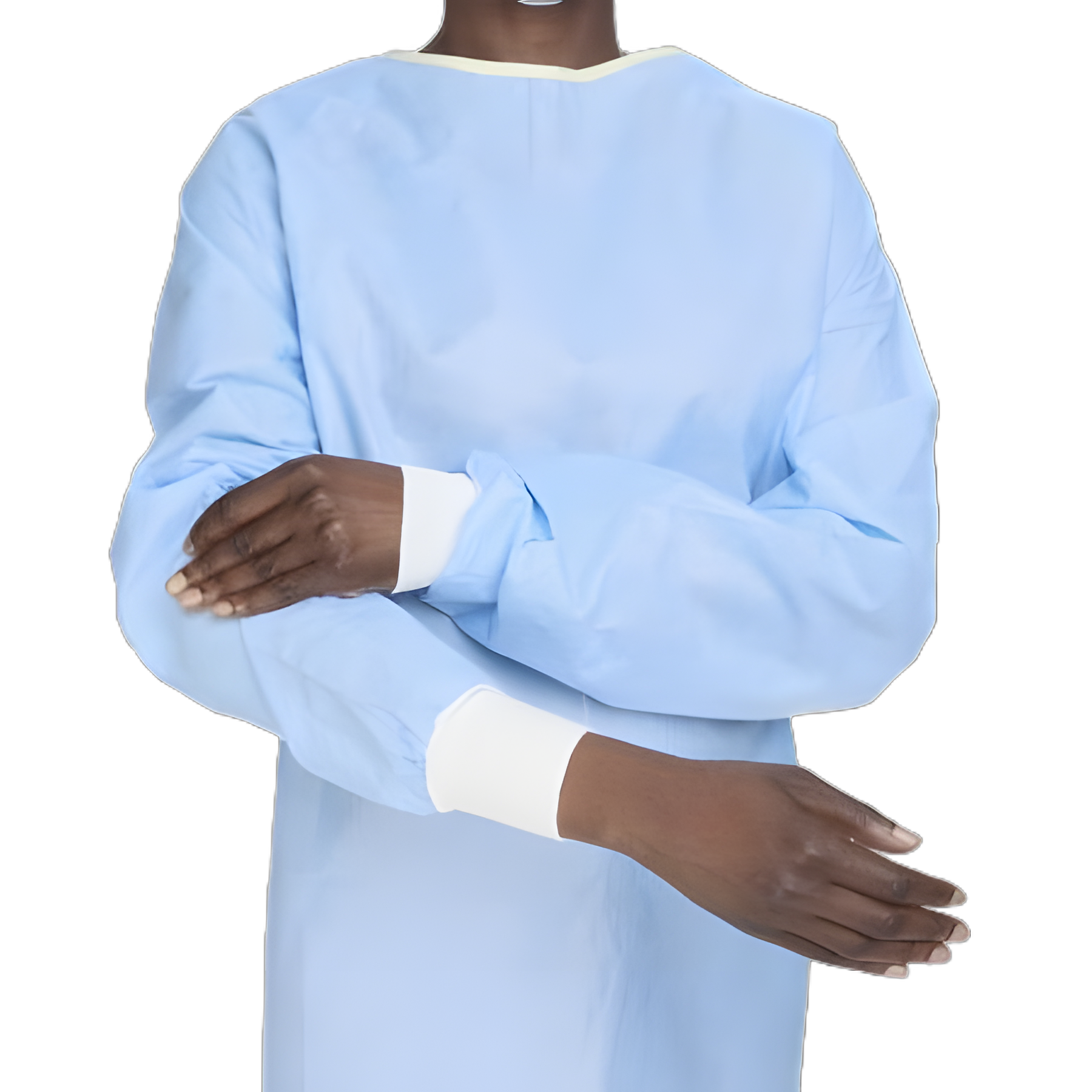 Non-Reinforced Surgical Gown with Towel Evolution 4 Large Blue Sterile Not Rated Disposable