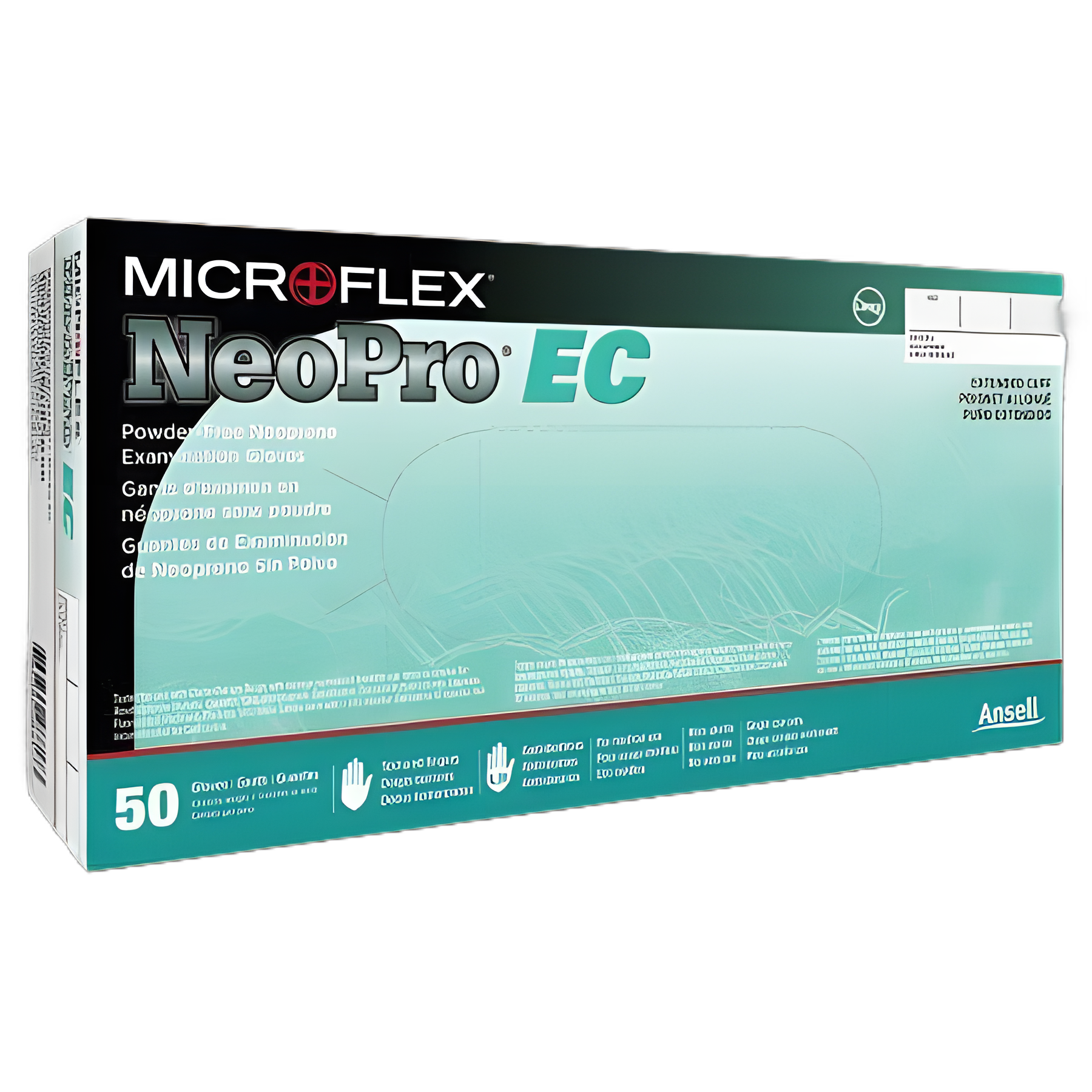 Exam Glove NeoPro® EC Large NonSterile Polychloroprene Extended Cuff Length Textured Fingertips Green Chemo Tested