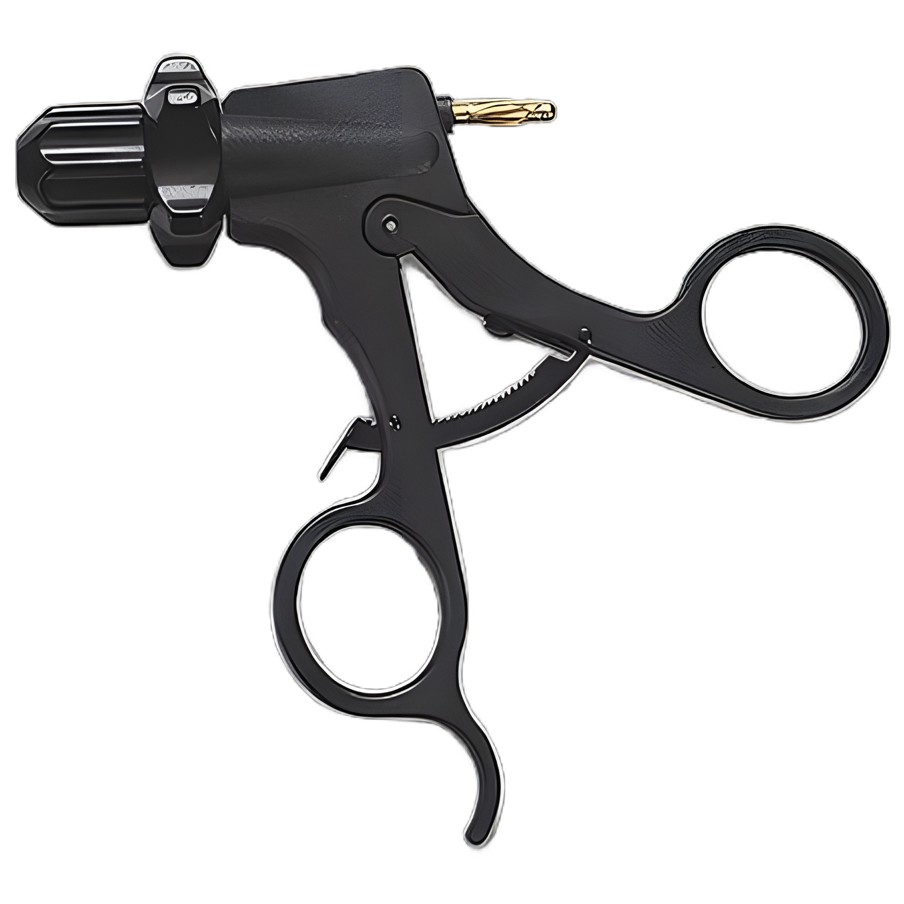 Safety Handle Sklartech 5000™ Carbon Fiber Reinforced, Non-Conductive With Locking Collar, Ratchet Design, Fully Rotating, Proximally Positioned High-Frequency Connector