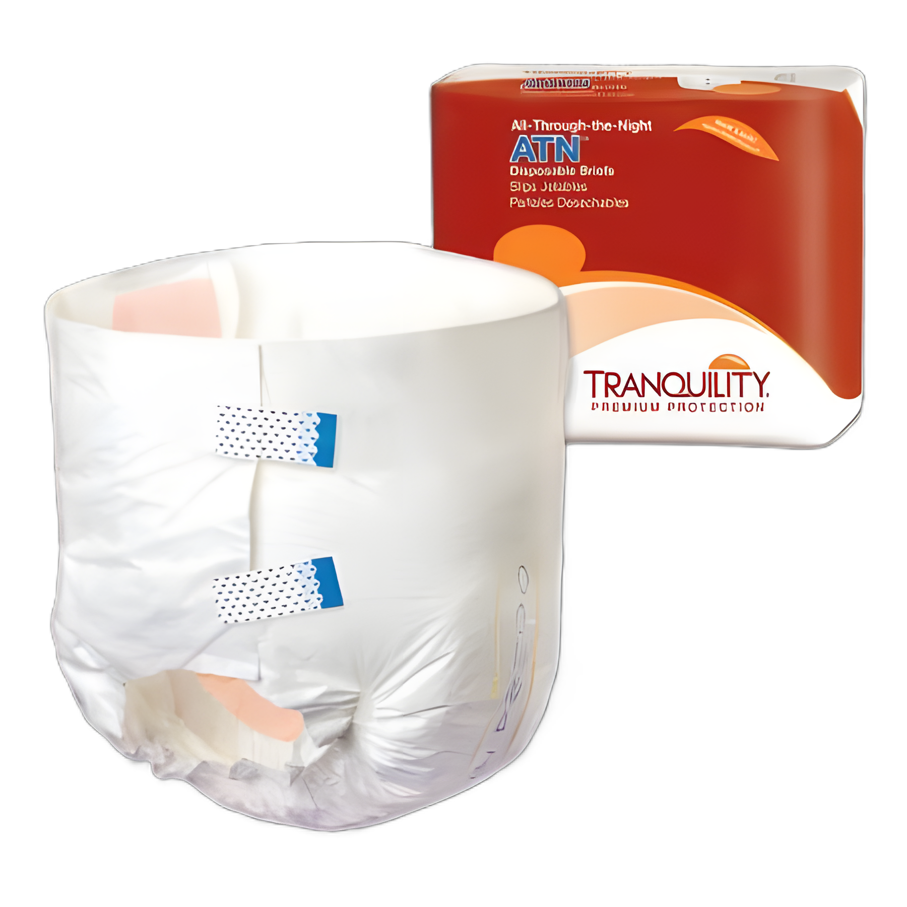 Unisex Adult Incontinence Brief Tranquility® ATN Medium Disposable Heavy Absorbency