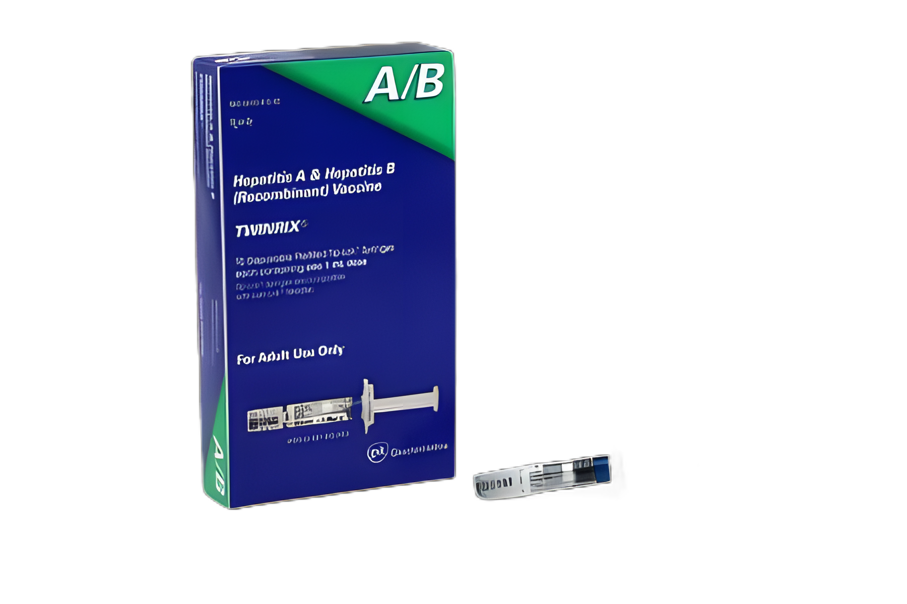 Twinrix® Hepatitis A and Hepatitis B Vaccine Indicated for People 18 Years of Age and Older 720 Unit - 20 mcg / mL Injection Prefilled Syringe 1 mL
