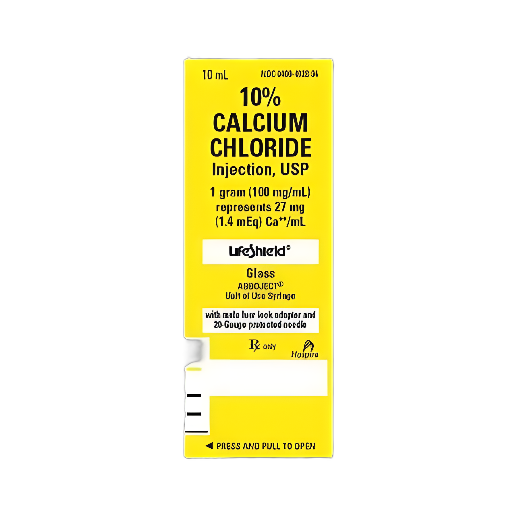 Replacement Preparation Calcium Chloride, Preservative Free 10%, 100 mg / mL Injection Prefilled Syringe 10 mL - 1019920