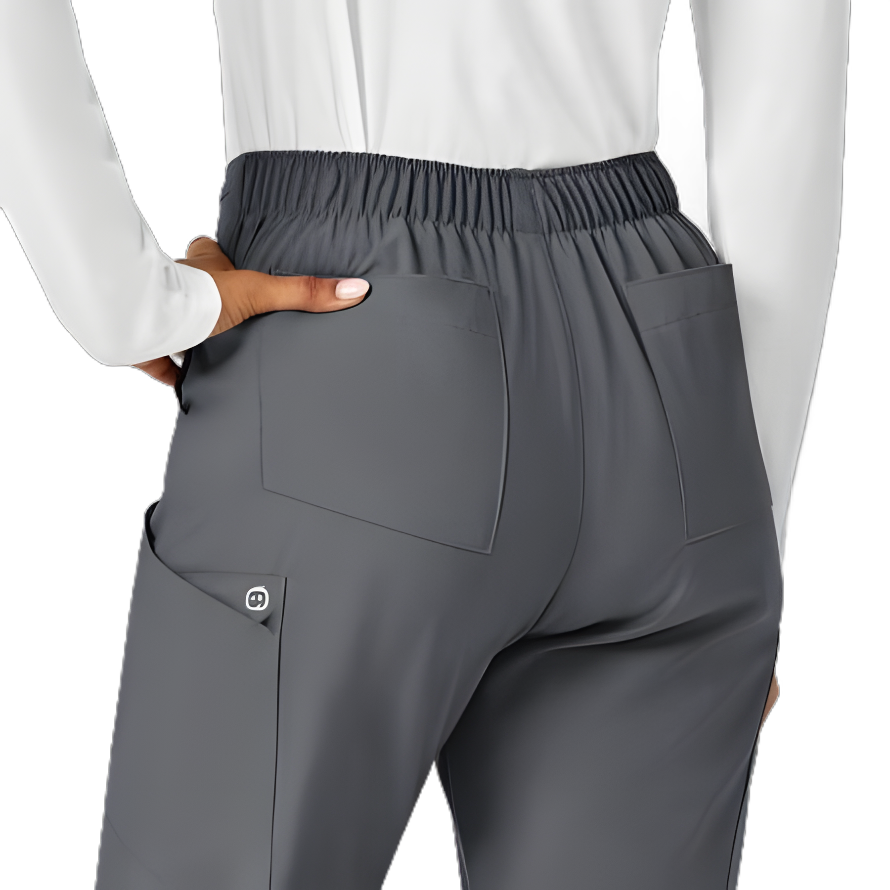 Scrub Pants Wink™W123® Cargo Large Pewter Female